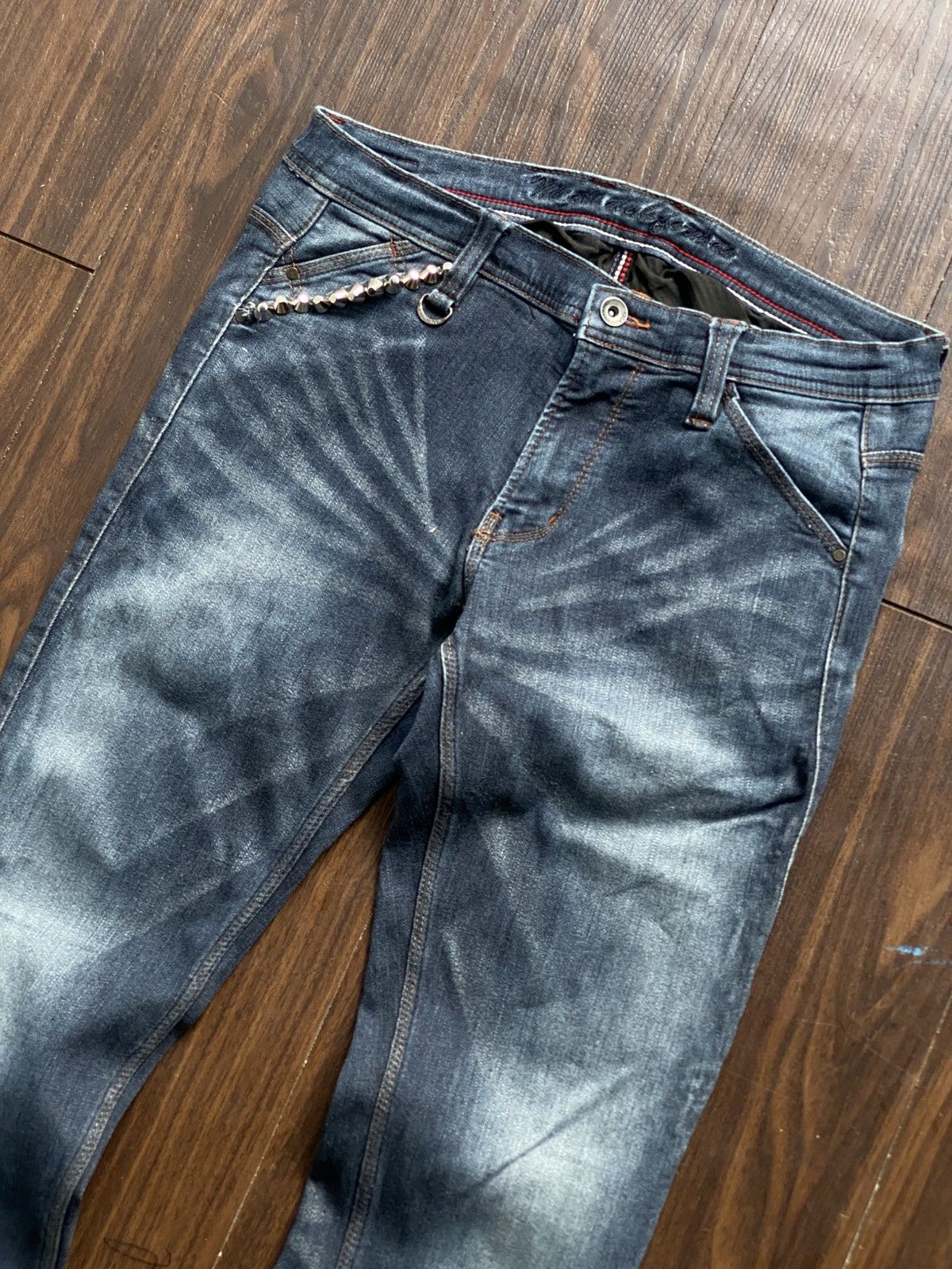 Japanese Brand NICOLE CLUB FOR MEN STUDDED INDIGO DENIM Size US 30 / EU 46 - 2 Thumbnail