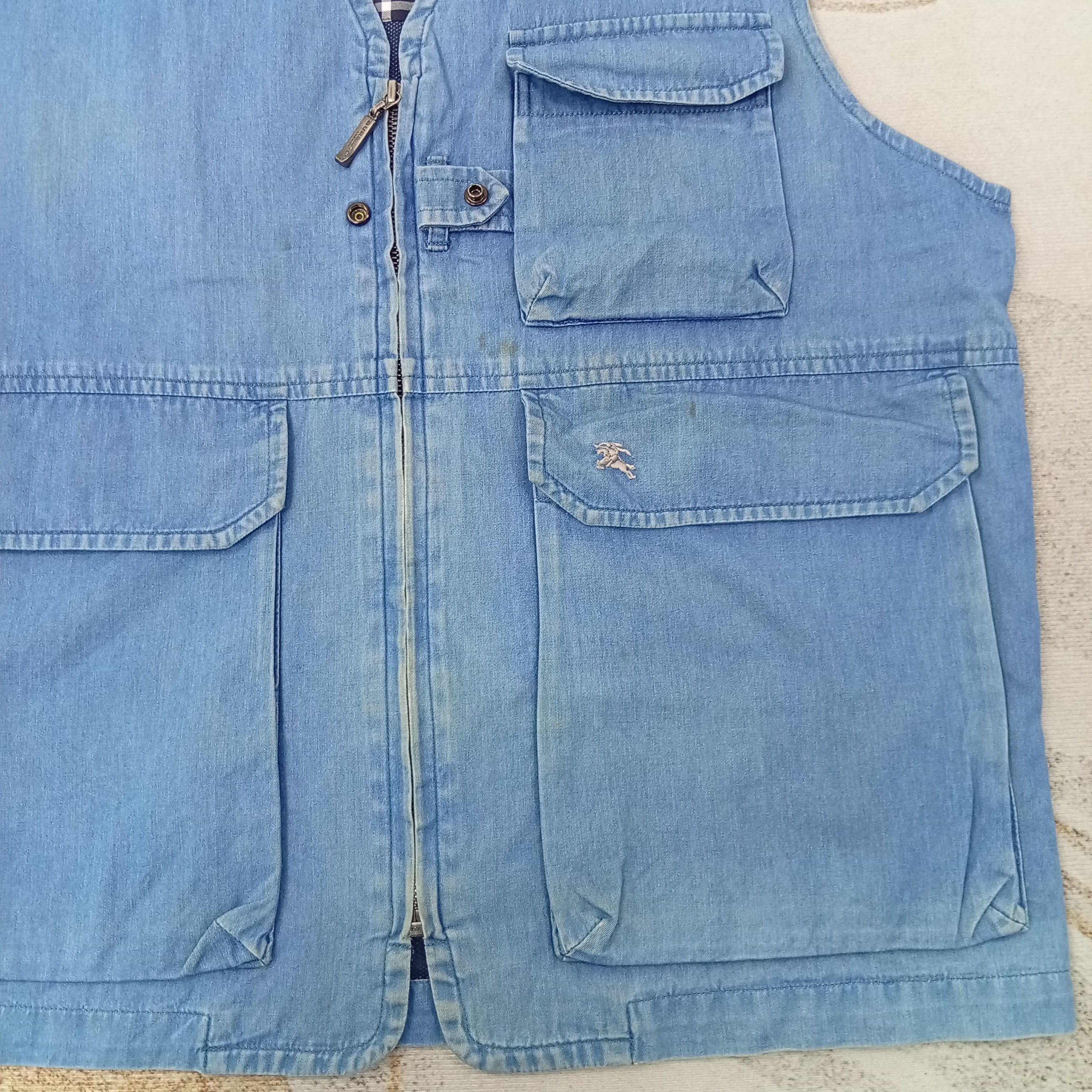 Burberry Burberry London Designer Denim Vests C259N46 Size US M / EU 48-50 / 2 - 2 Thumbnail