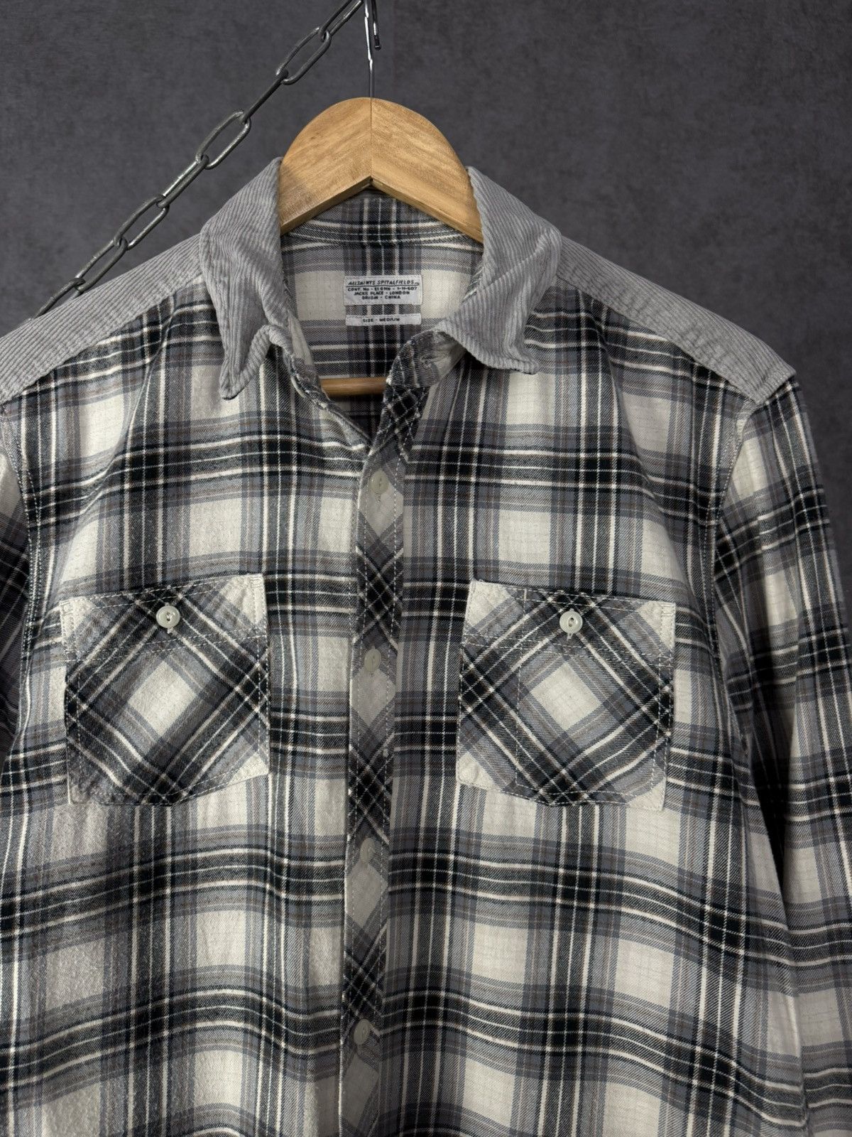 Allsaints Allsaints vintage designer checkered shirt Size US M / EU 48-50 / 2 - 2 Thumbnail