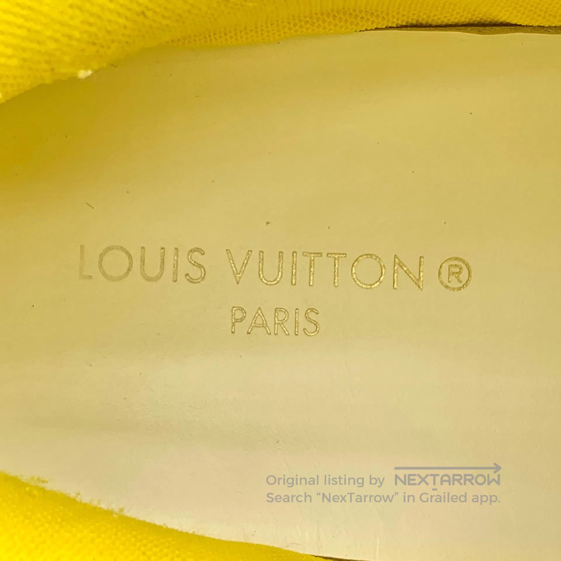 Louis Vuitton Louis Vuitton Yellow logo monogram print laced casual flat Size US 5 / EU 37 - 7 Thumbnail