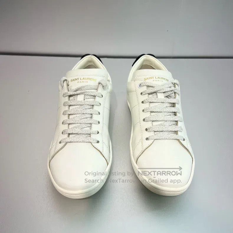 Saint Laurent Paris Saint Laurent Paris White Sneakers Size US 5 / EU 37 - 2 Thumbnail