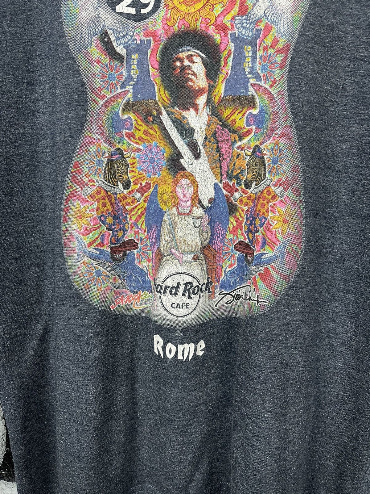 Hard Rock Cafe Hard Rock Cafe Rome x Jimi Hendrix Vintage T-Shirt Size L Size US L / EU 52-54 / 3 - 3 Thumbnail
