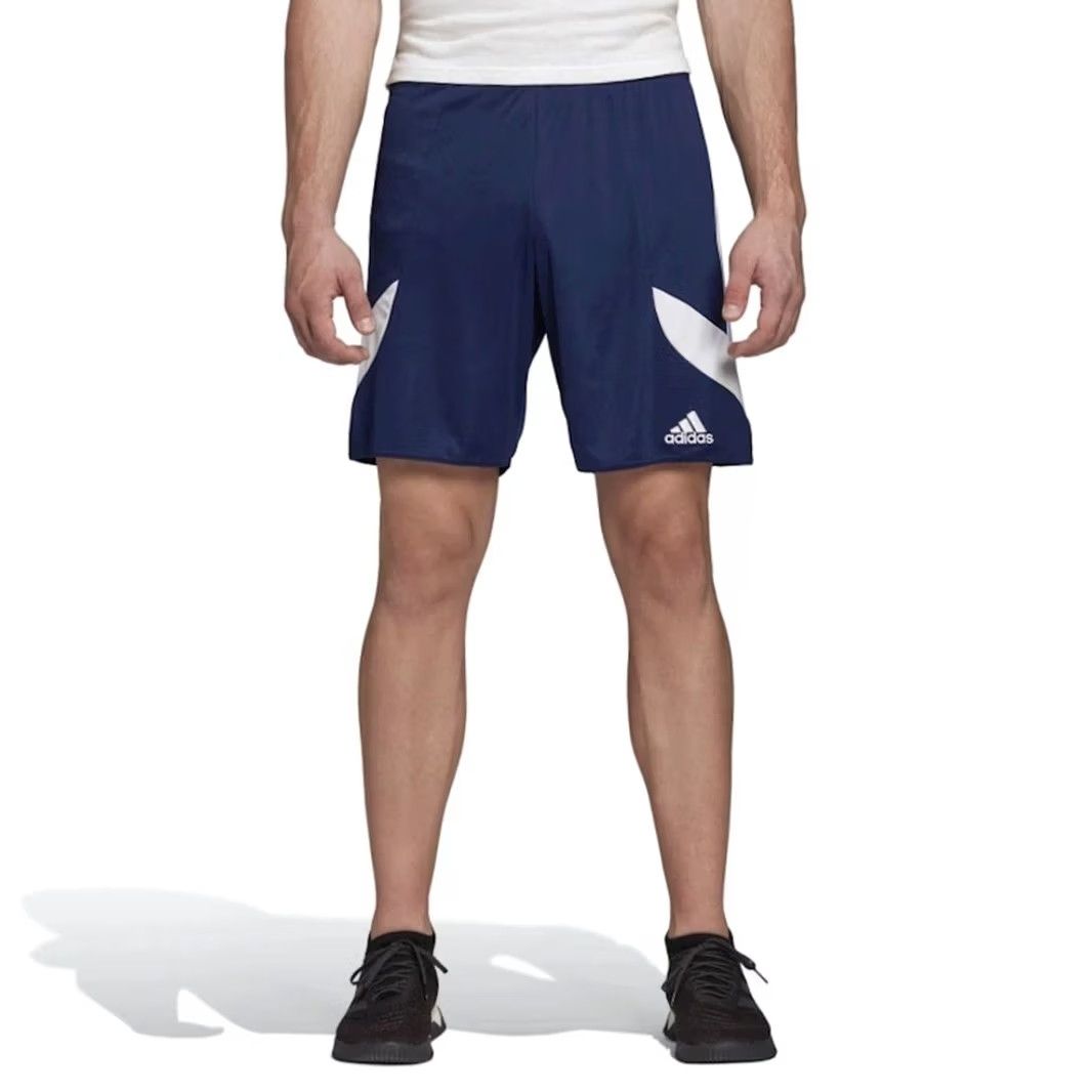 Adidas ADIDAS Nova Performance ClimaLite Football Shorts M Men Navy Blue and White 2015 Model Nova, Regular Fit Size US 31 - 7 Thumbnail
