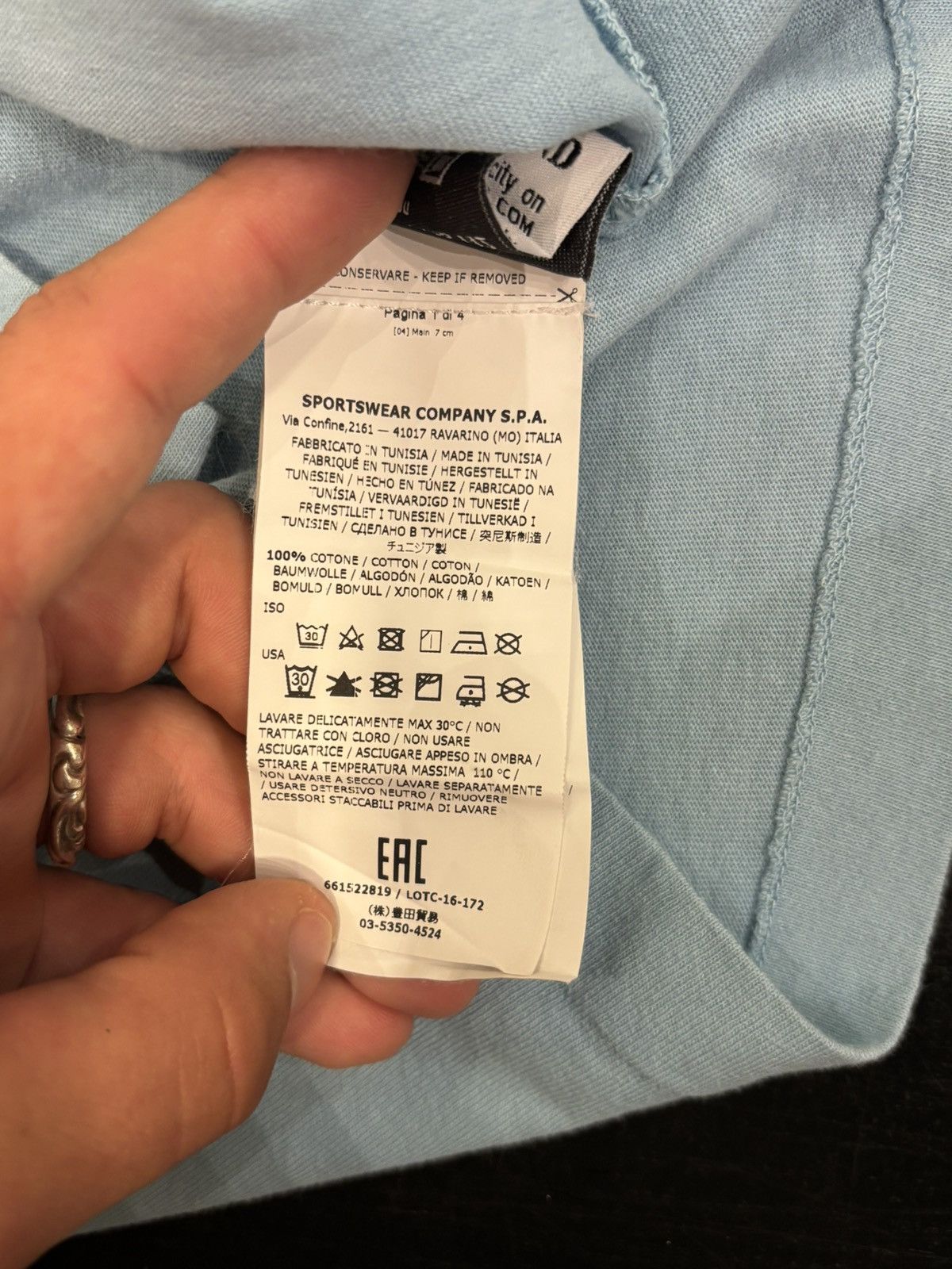 Stone Island Stone Island Blue Longsleeve Size US XXL / EU 58 / 5 - 6 Thumbnail