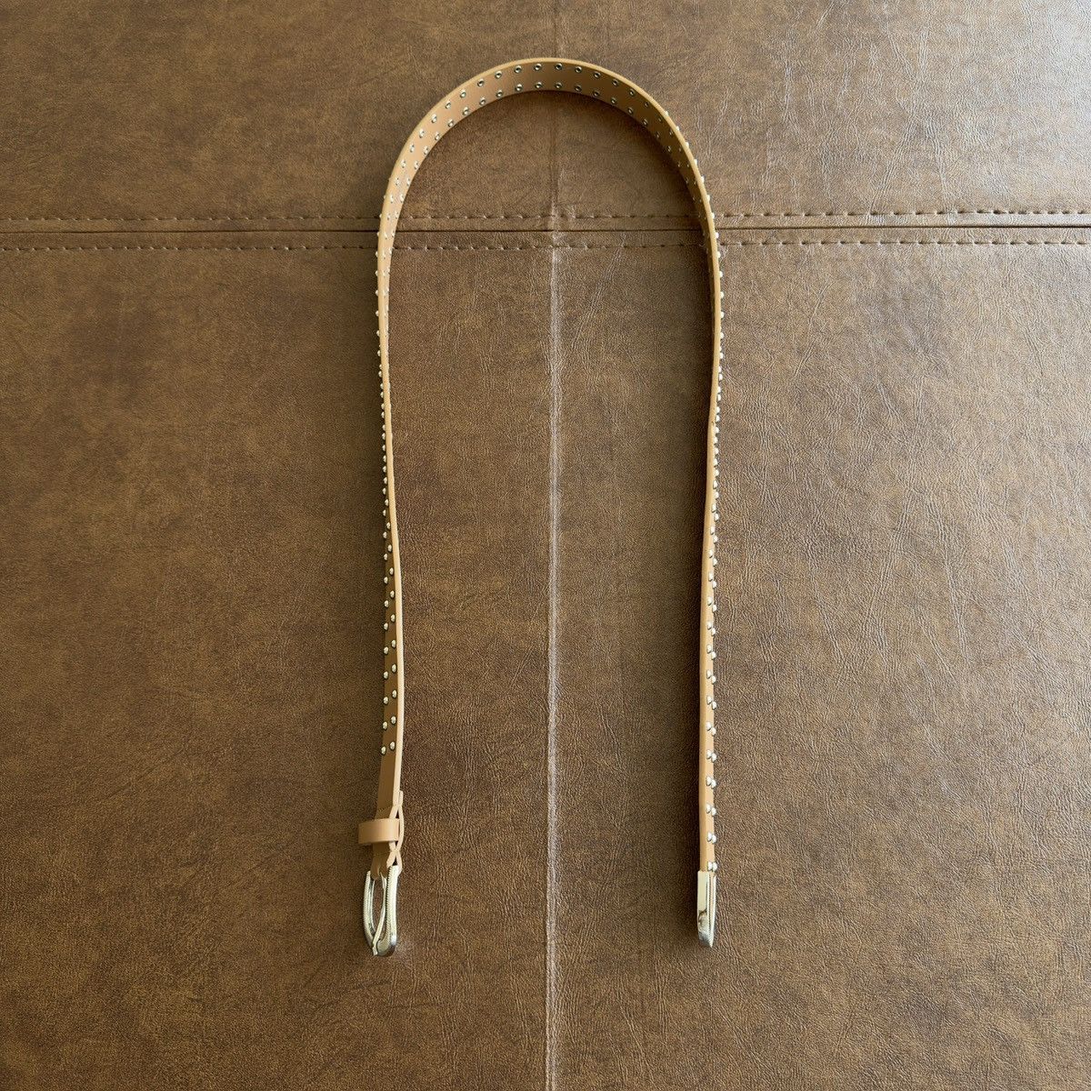 semanticdesign Studded Western Leather Belt Size 32 - 2 Thumbnail