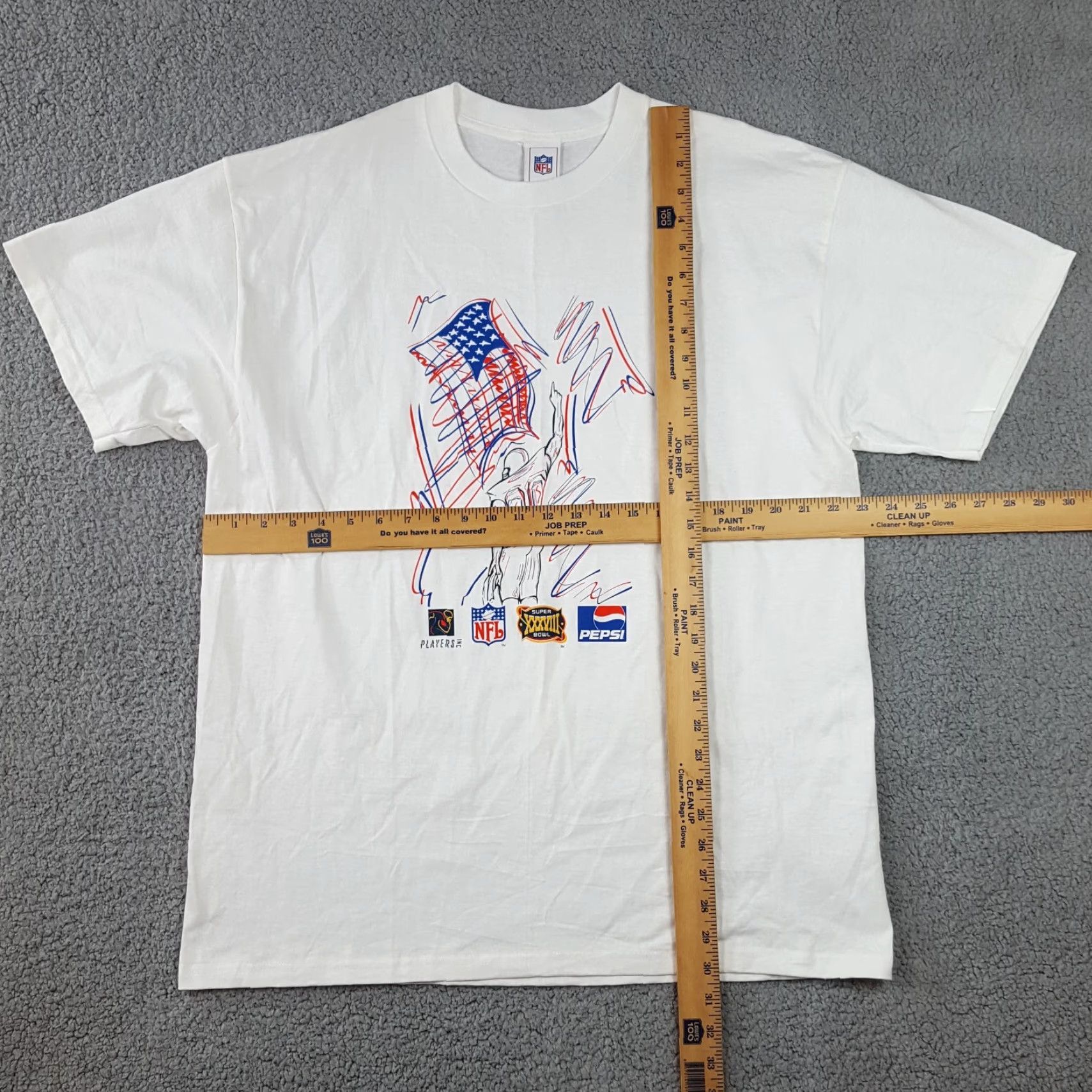 NFL Vintage 2004 Super Bowl 38 Patriots Football NFL Men's XL Y2K T Shirt XXXVIII Size US XL / EU 56 / 4 - 5 Thumbnail