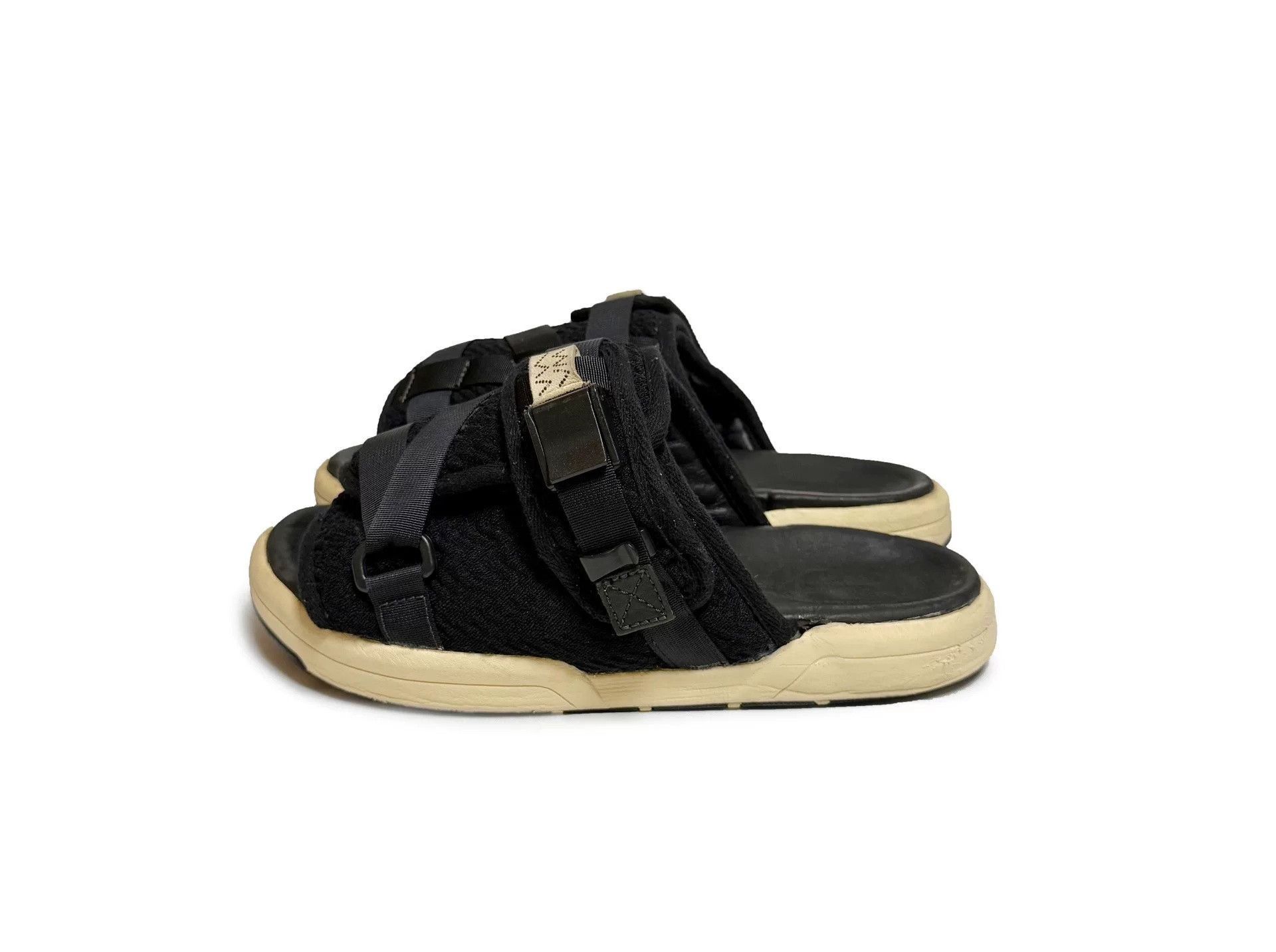 CLOT × Visvim Visvim x Clot Black Christo Sandals | Grailed
