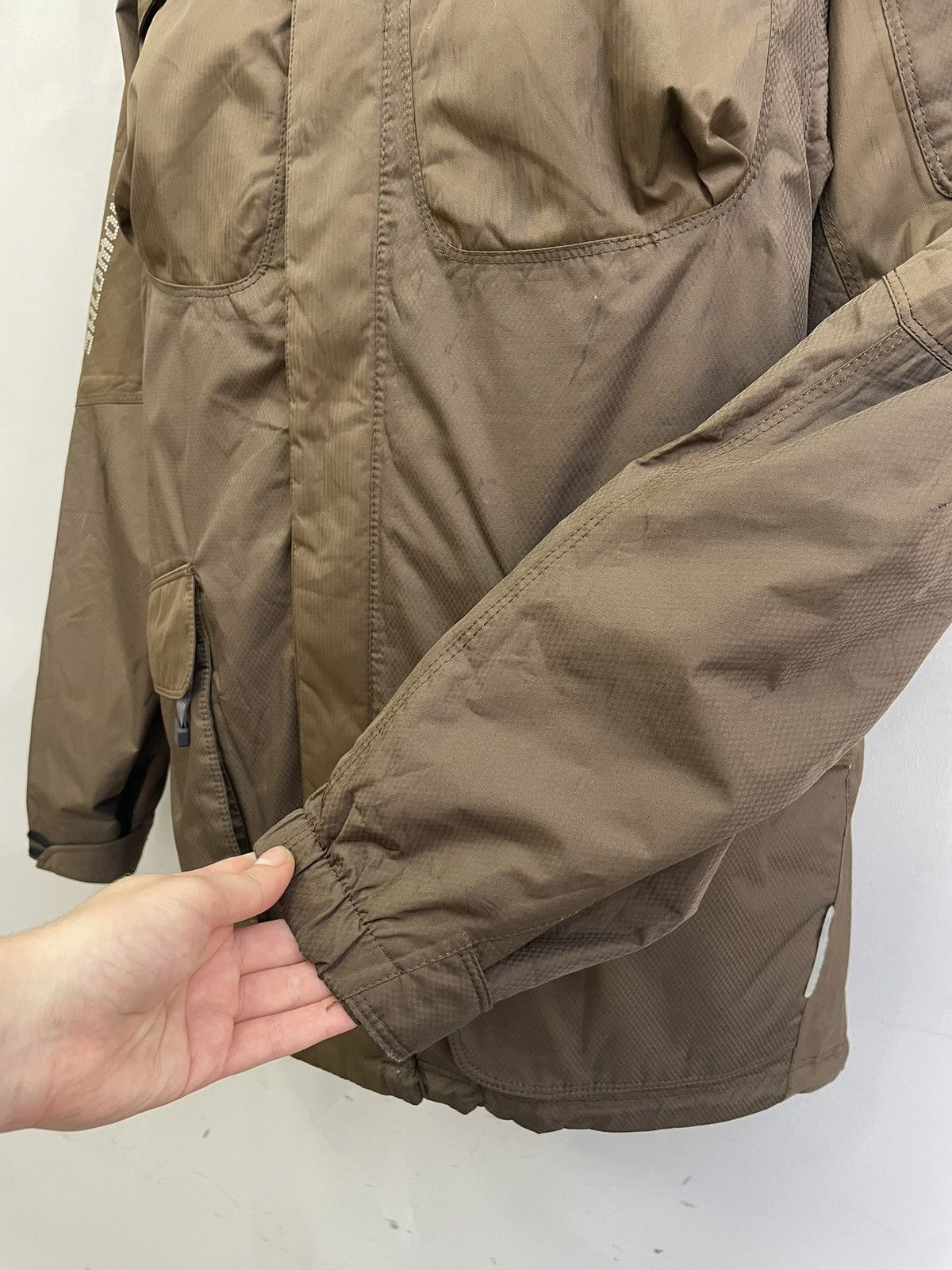 Salomon Ski Vintage Brown Outdoor Jacket Y2K Tech