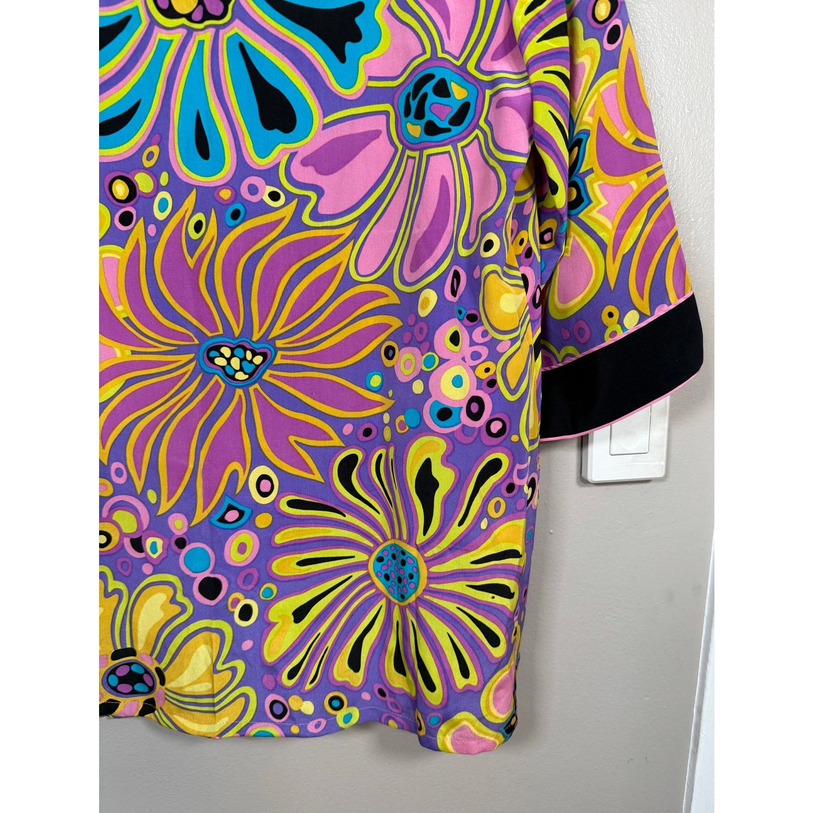 Bob Mackie Vintage Bob Mackie Wearable Art Silk Pucci Hippie Tunic M Size M / US 6-8 / IT 42-44 - 4 Thumbnail