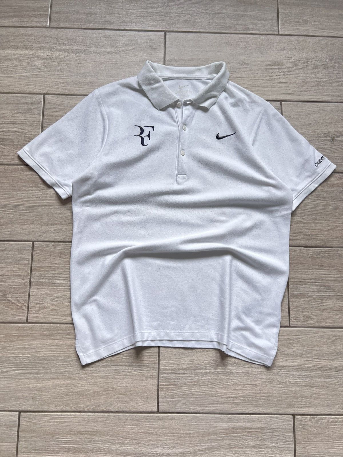 Nike Nike RF Roger Federer White Polo Size US M / EU 48-50 / 2 - 2 Thumbnail