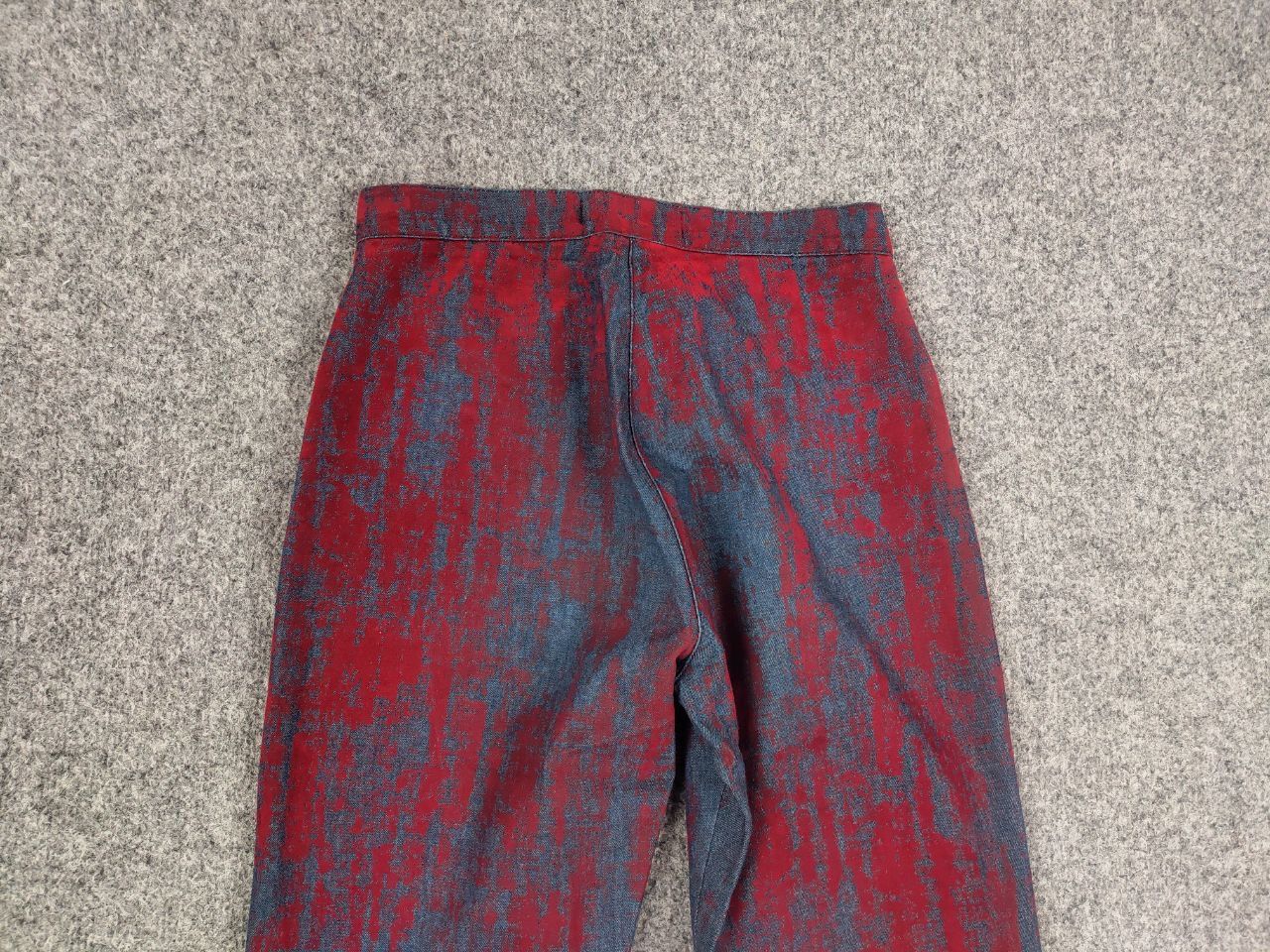 If Six Was Nine Vintage Hysteric Glamour style flared Blue Red Pants Y2K Size 27" / US 4 / IT 40 - 13 Thumbnail