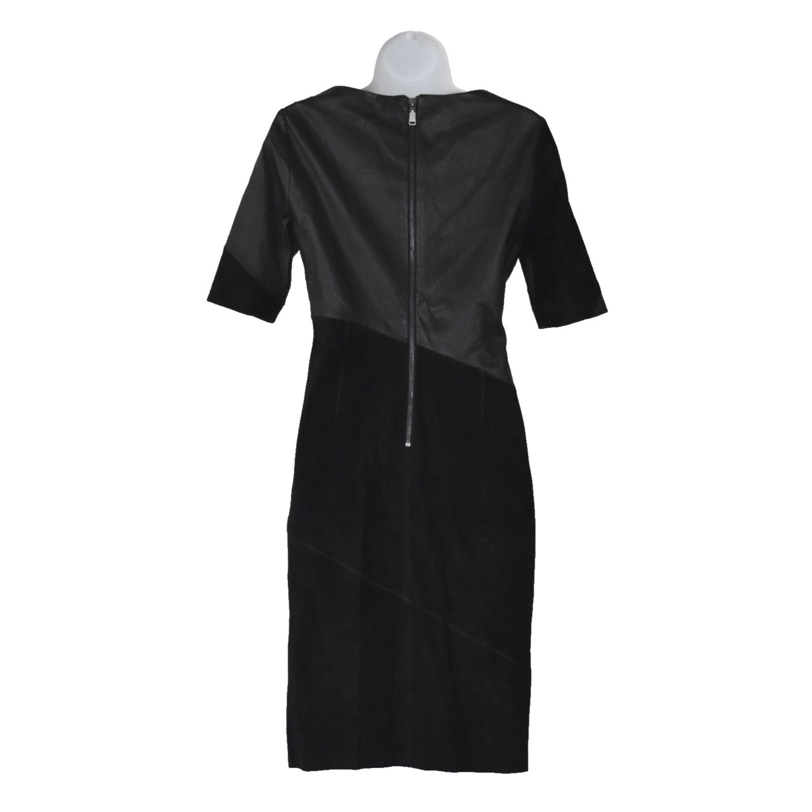 Elie Tahari NWT ELIE TAHARI Lamb Leather Suede Kellen Sheath Dress Sz 4 Size S / US 4 / IT 40 - 3 Thumbnail