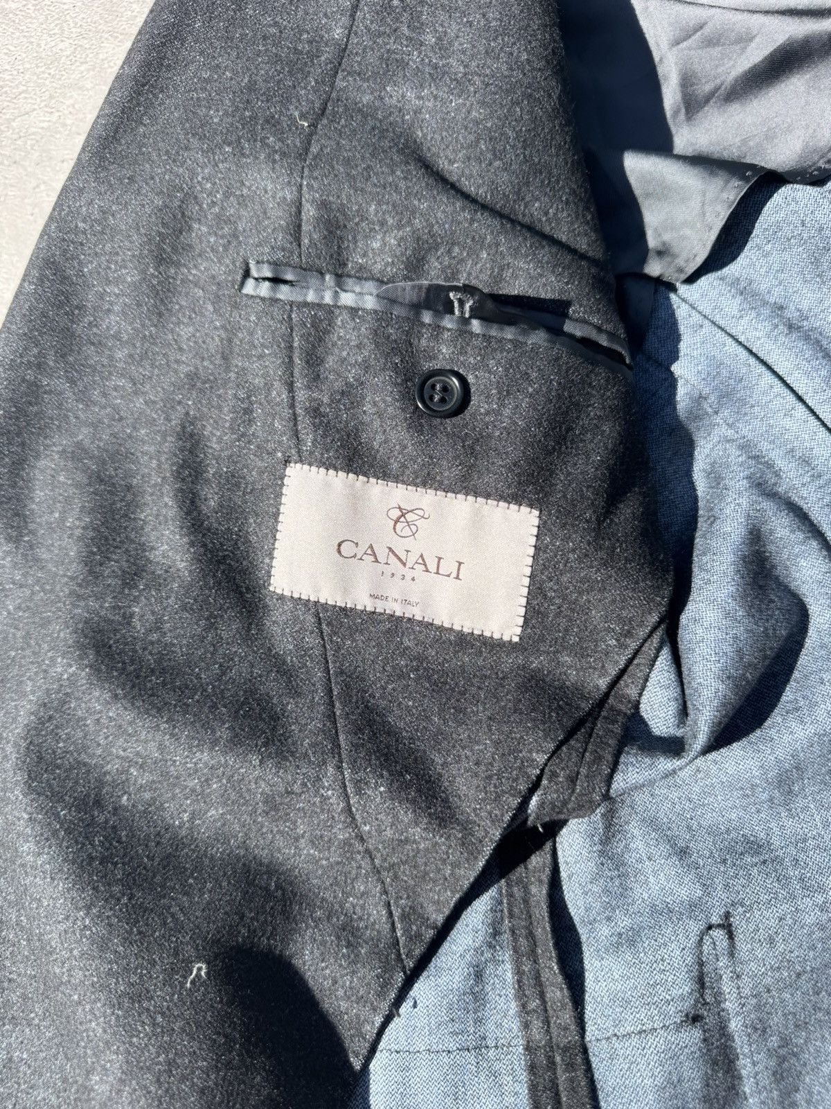 Canali Vintage Canali Black Wool Blazer size 52R Size 52R - 15 Thumbnail