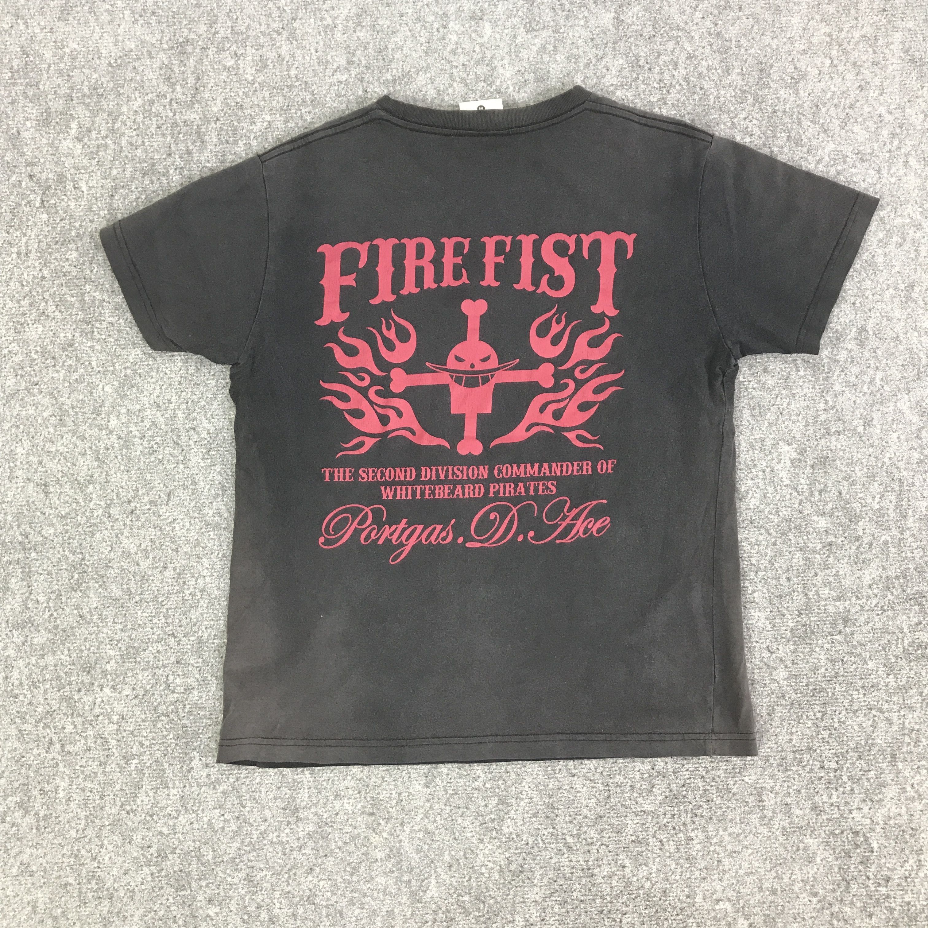 One Piece ONE PIECE ACE BLACK FADED T-SHIRT K117B11 Size US M / EU 48-50 / 2 - 3 Thumbnail