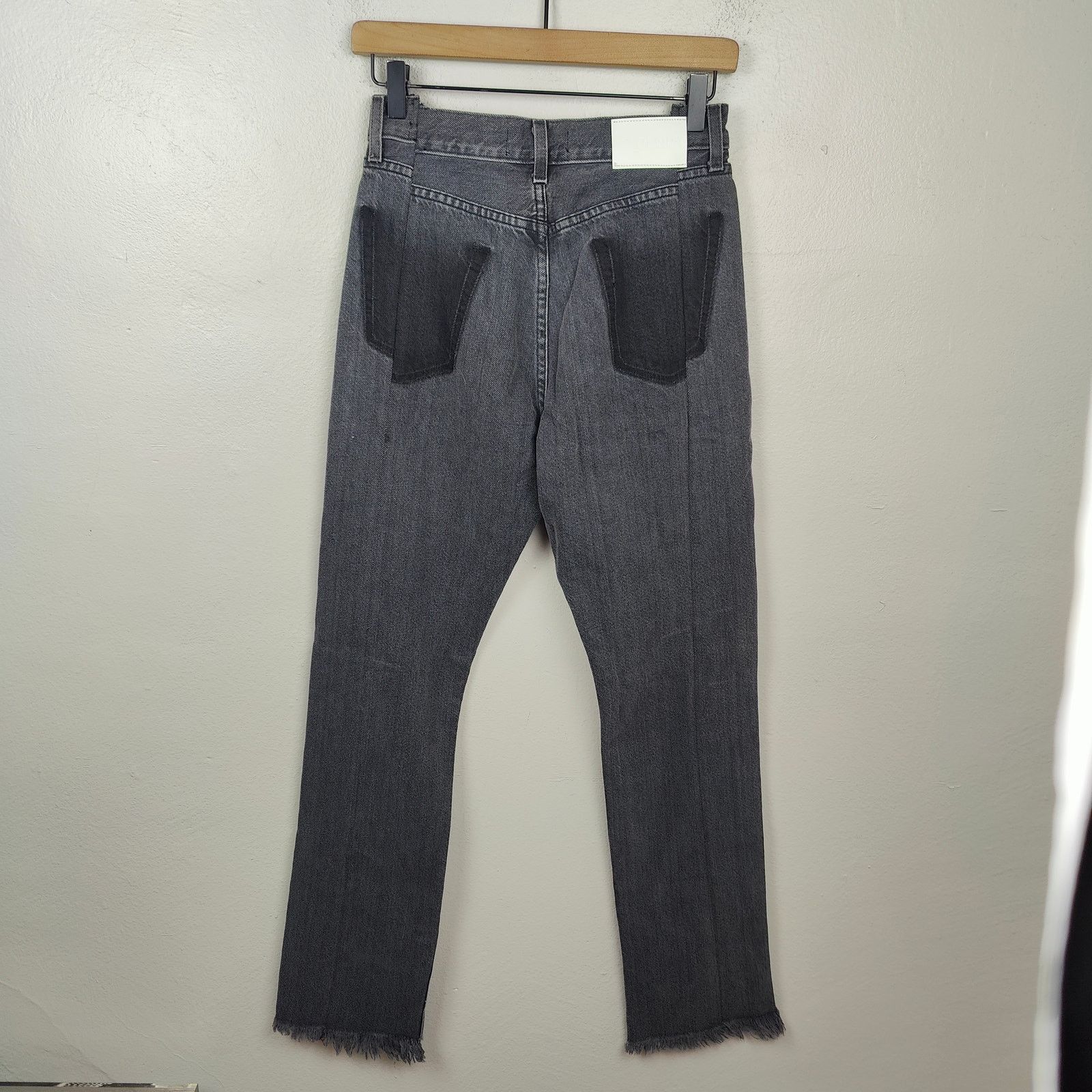 EB Denim EB Denim Jeans Womens 25 Charcoal Wash Straight Leg Pieced Size 25" / US 0 / IT 36 - 8 Thumbnail