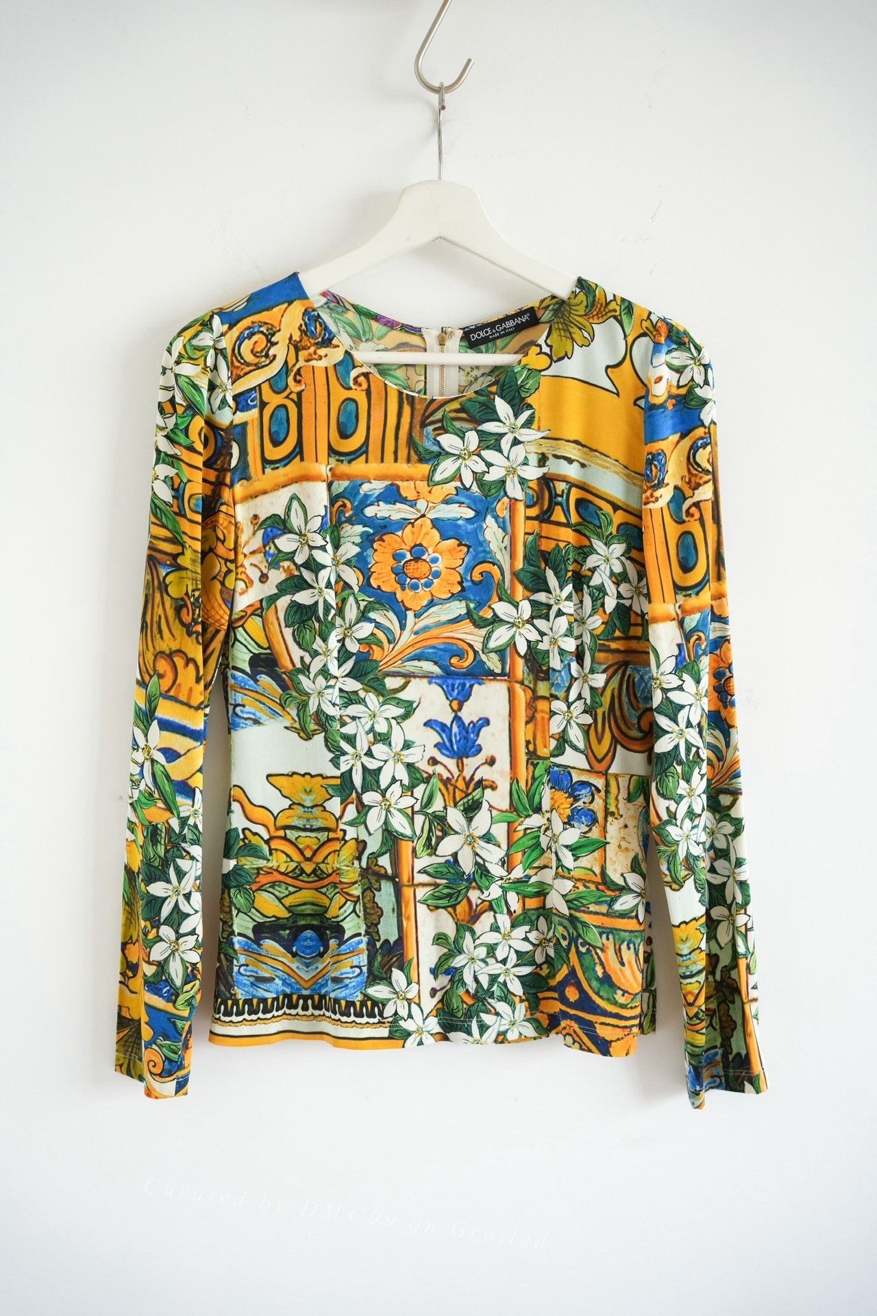 Dolce & Gabbana Dolce & Gabbana Floral Silk Long Sleeve Size S / US 4 / IT 40 - 1 Thumbnail
