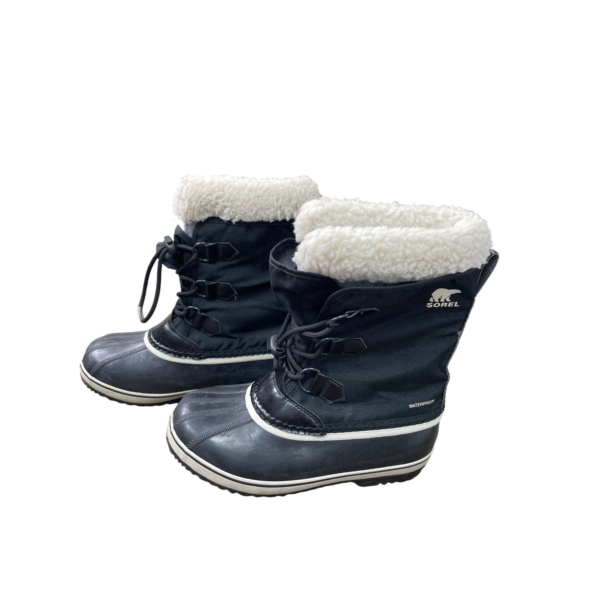 SOREL Sorel Womens Black Waterproof faux fur lined Winter Boots Si Size US 5 / IT 35 - 4 Thumbnail