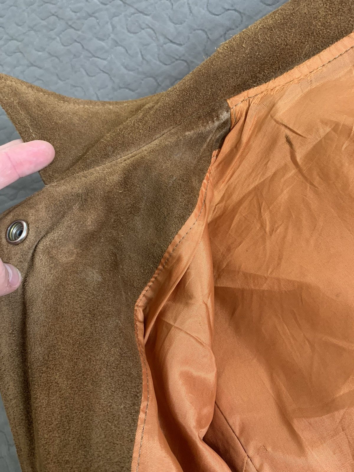 Cowboy Equipment × Vintage Vtg K-Bar-Z Ranchwear by Pyramid Cowboy Flanged Suede Jacket Size US L / EU 52-54 / 3 - 17 Thumbnail