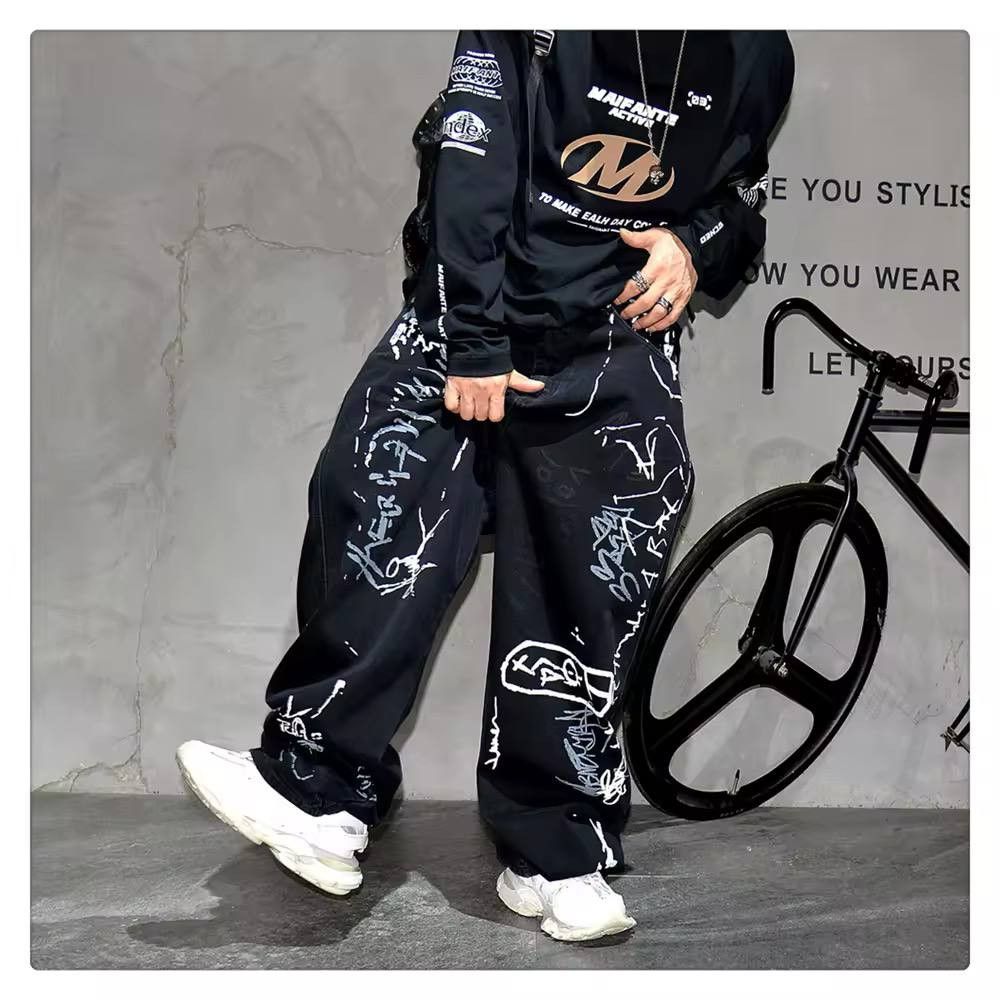 Japanese Brand × Vintage graffiti jeans Size US 34 / EU 50 - 8 Thumbnail