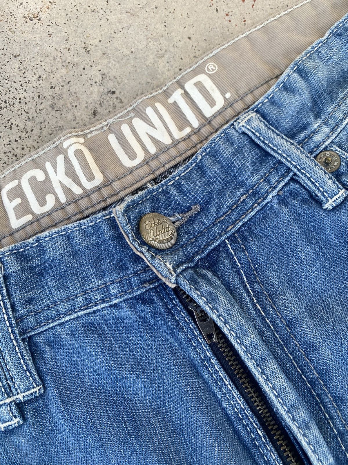 Ecko Unltd. 2000s Ecko Unlimited y2k Baggy Jeans Jnco Styled Size US 38 / EU 54 - 9 Thumbnail