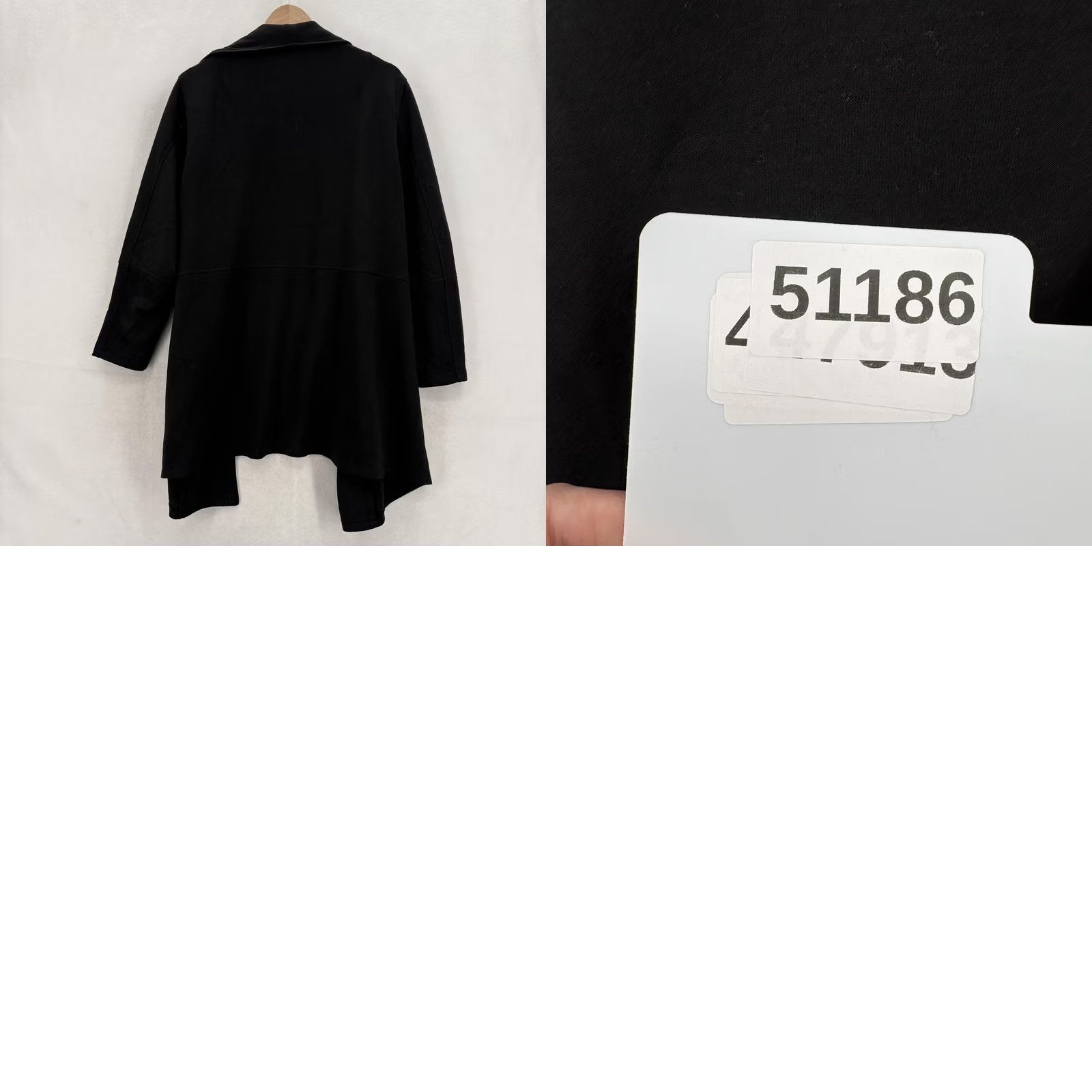 Vintage Max Studio Coatigan Jacket Womens Plus 2X Black Knit Open Front Pockets NWT Size XXL / US 16-18 / IT 52-54 - 9 Thumbnail