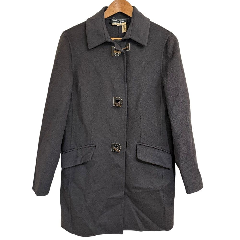 Salvatore Ferragamo Salvatore Ferragamo Salvatore Ferragamo Gancini Cashmere Blend Coat Others Outerwear DUTY FREE for USA Size ONE SIZE - 1 Thumbnail