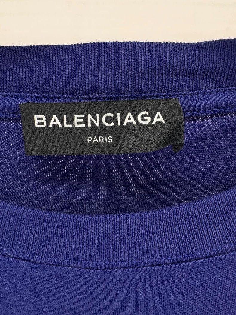 Balenciaga Balenciaga Blue Short Sleeve TShirt-2505 Size US S / EU 44-46 / 1 - 6 Thumbnail