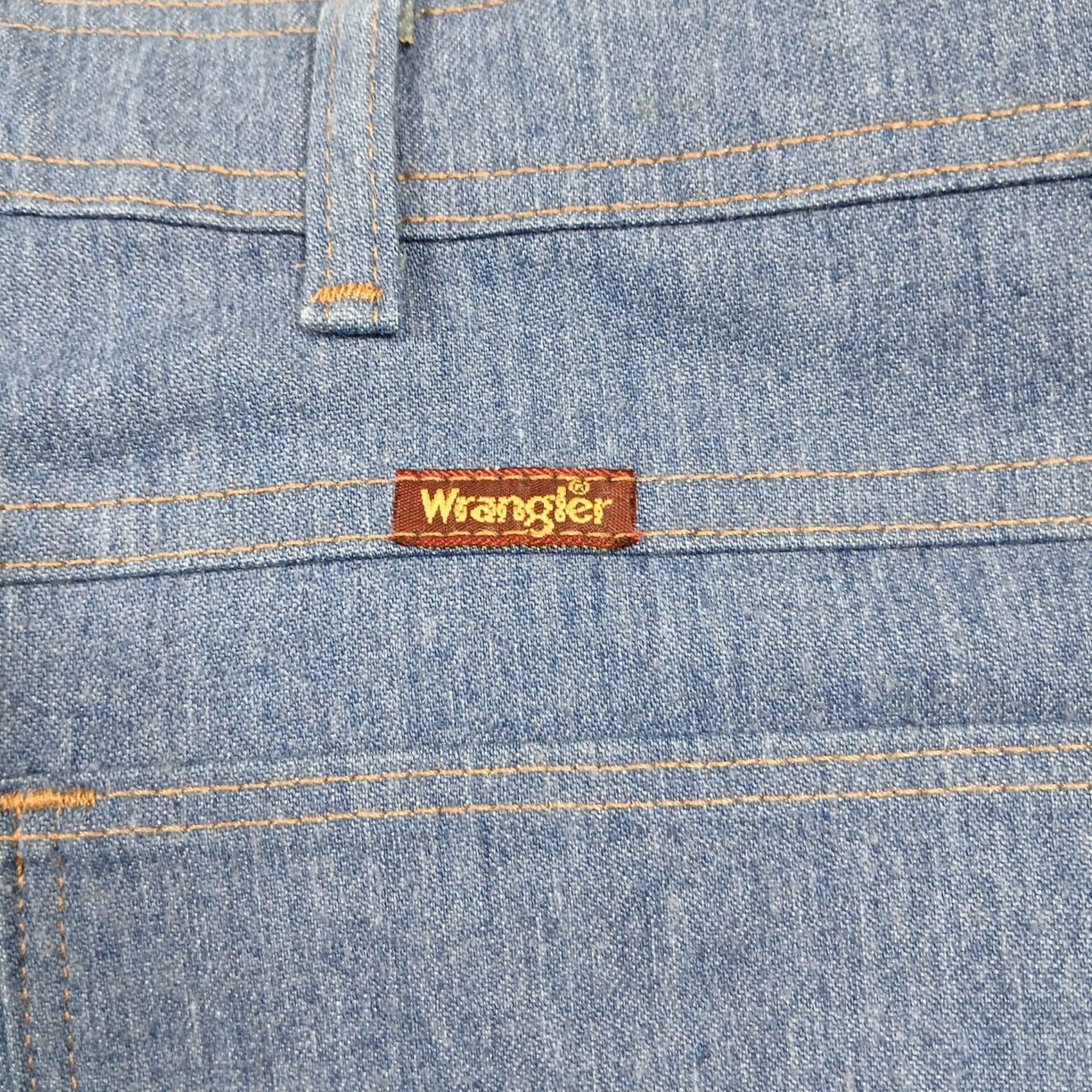 Wrangler Wrangler Mens 36x30 Light Blue Chambray Blend Workwear Jeans Size US 36 / EU 52 - 4 Thumbnail