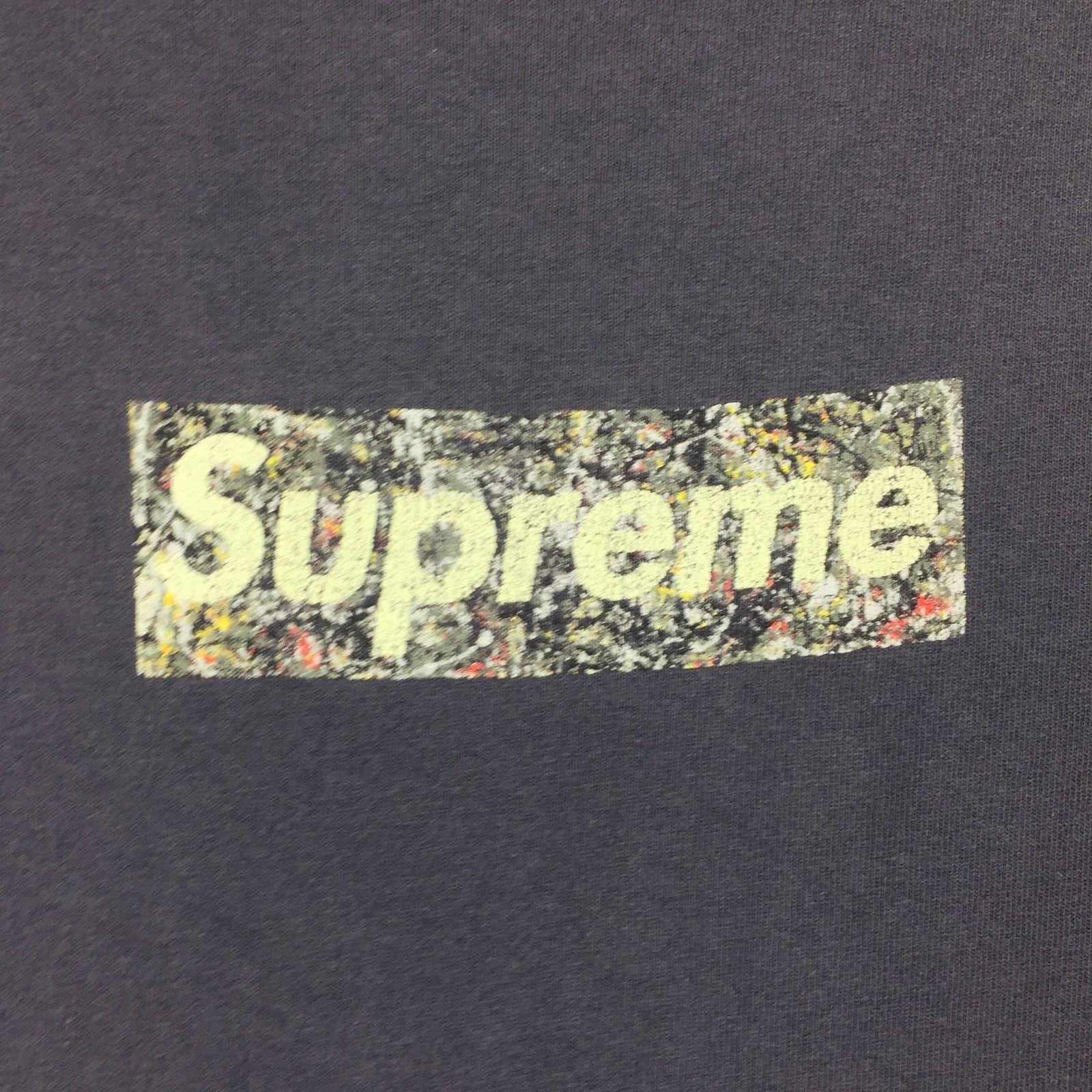 Supreme 1999 Supreme Jackson Pollock Blue Box Logo Tee Size US M / EU 48-50 / 2 - 3 Thumbnail