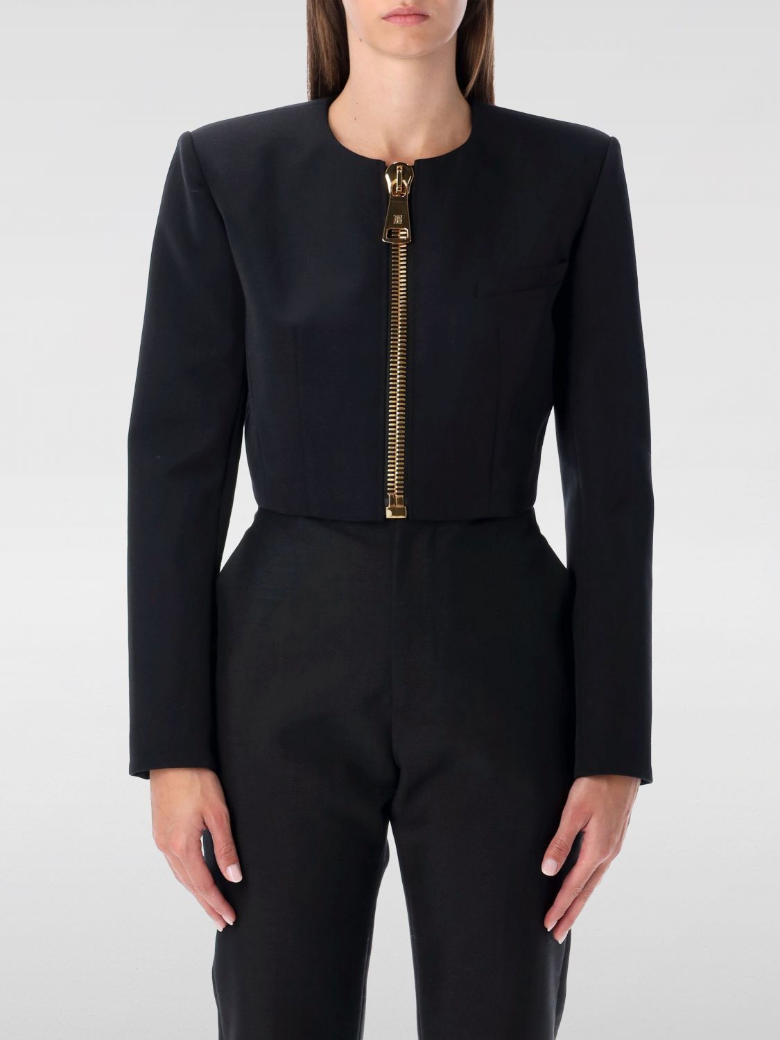 Balmain Balmain Jacket Woman Black Size S / US 4 / IT 40 - 1 Thumbnail