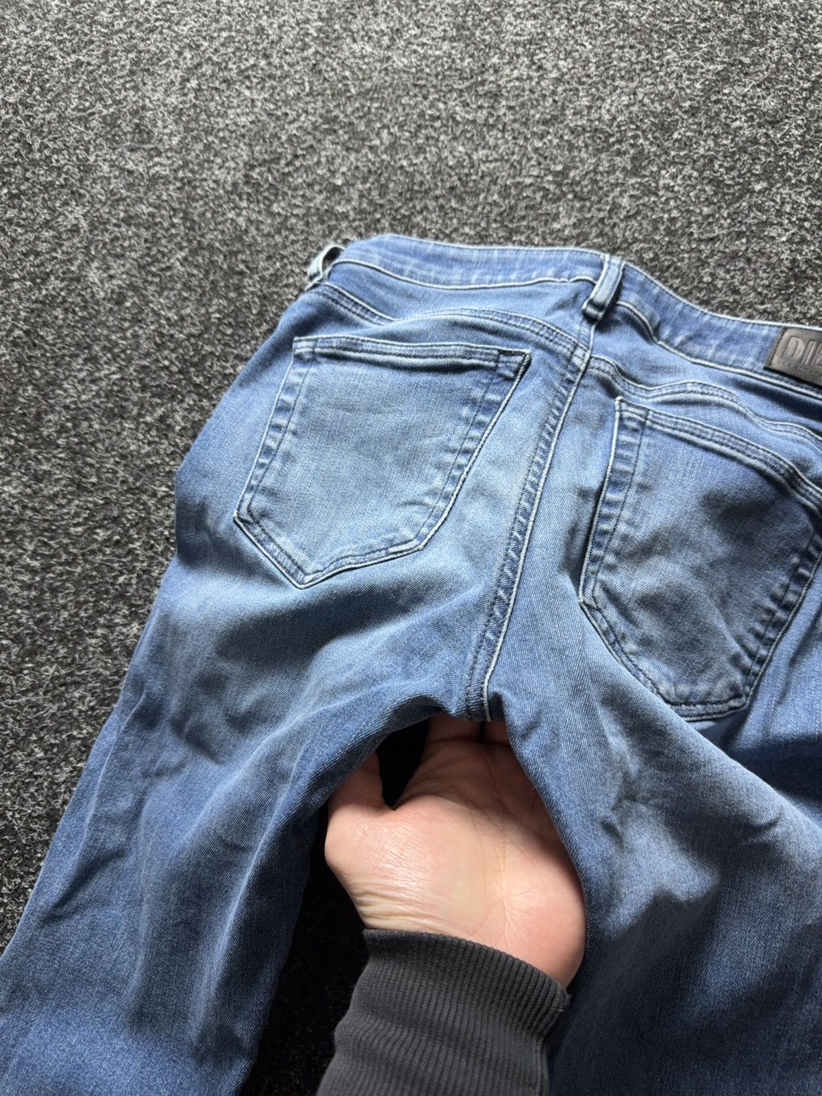 Diesel Luxury 00s Y2K Diesel SLANDY Super Skinny Jeans Light Wash Size 28" / US 6 / IT 42 - 16 Thumbnail