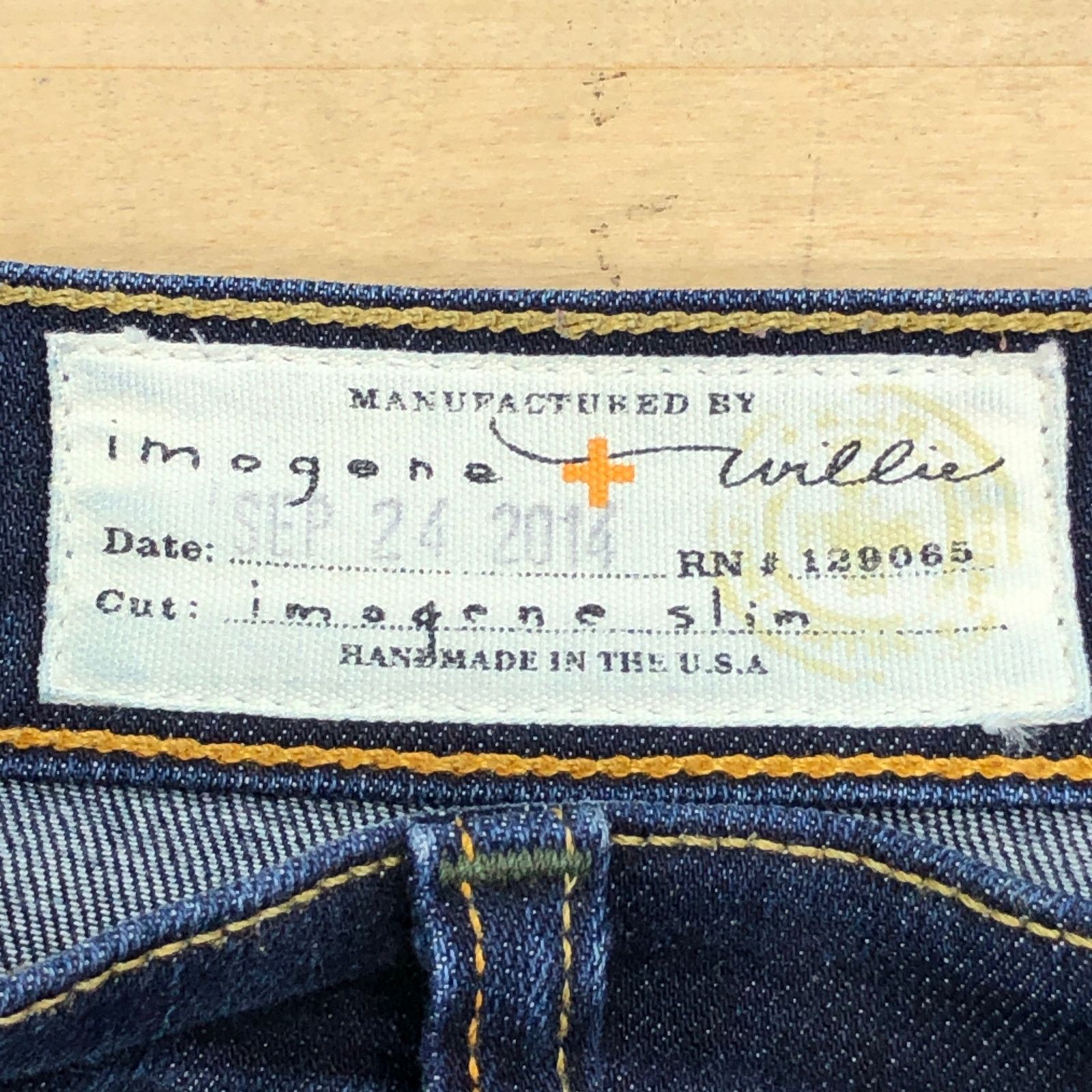 Imogene + Willie Imogene + Willie Size 28R Jeans Imogene Slim Handmade USA Size 32" / US 10 / IT 46 - 9 Thumbnail