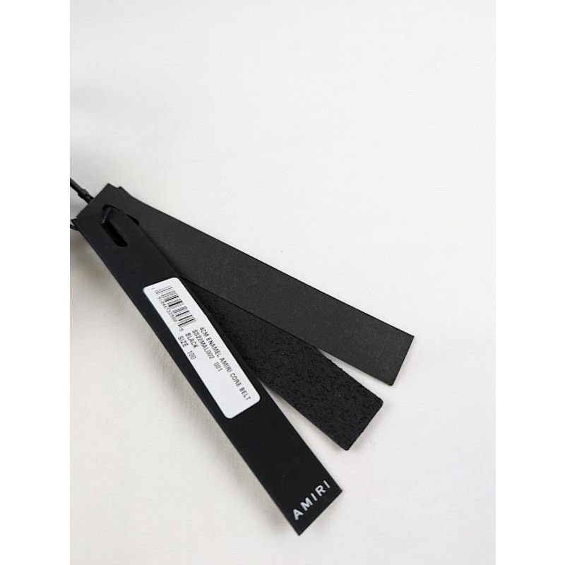 Amiri o1rshd1 Size: 100 /4CM Enamel Amiri Core Belt in Black Size 40 - 8 Thumbnail