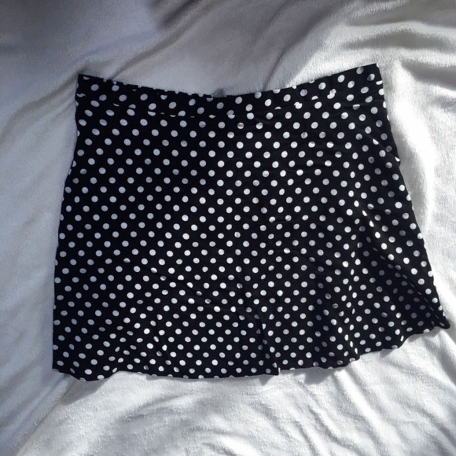 Asos ASOS Polka Dot Elastic Waist Mini Skirt | Sz 8 Size 30" / US 8 / IT 44 - 2 Thumbnail