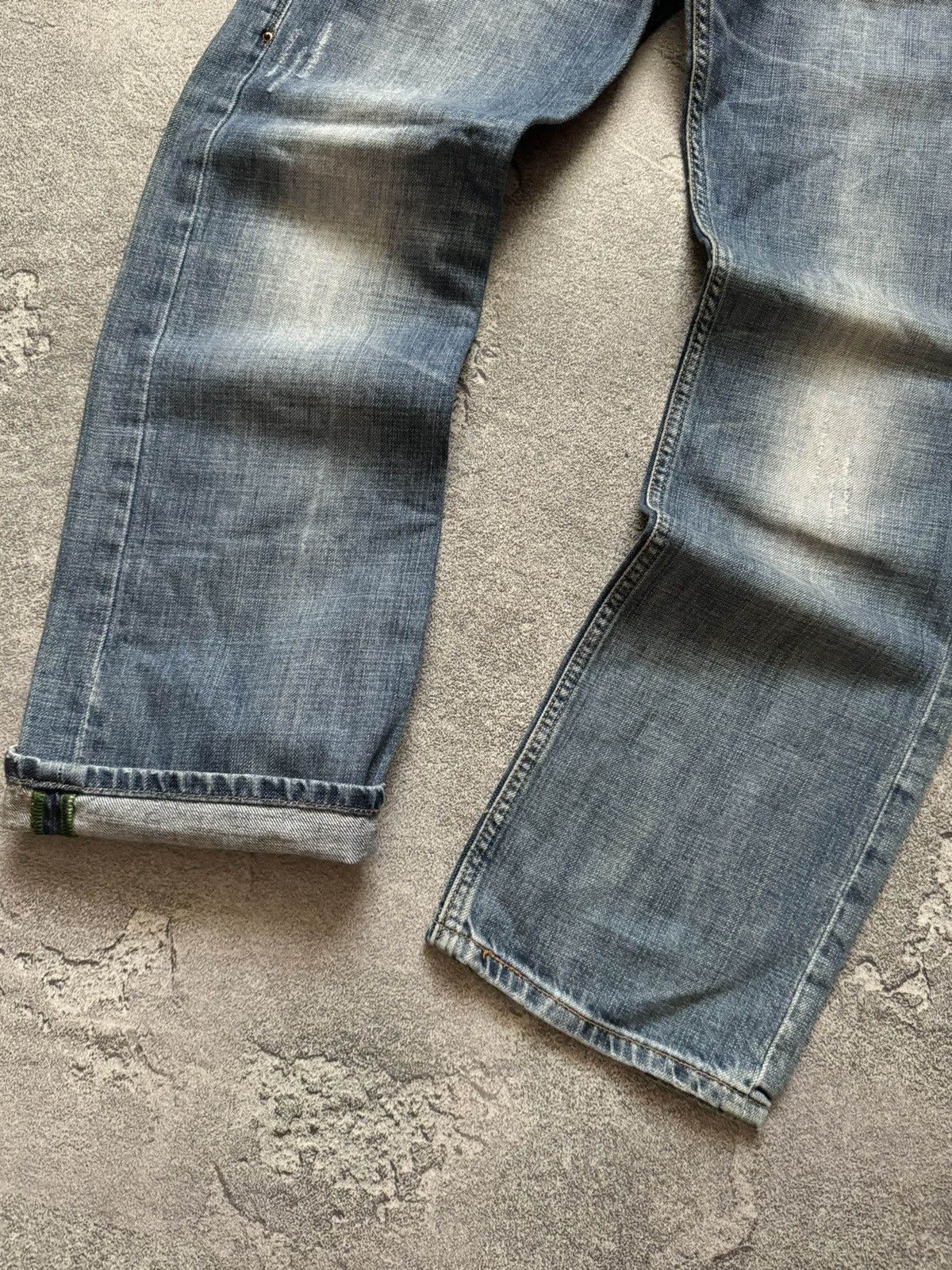 Japanese Brand The ninth 32/32 blue denim pant trouser Jean big logo scull Size US 32 / EU 48 - 10 Thumbnail