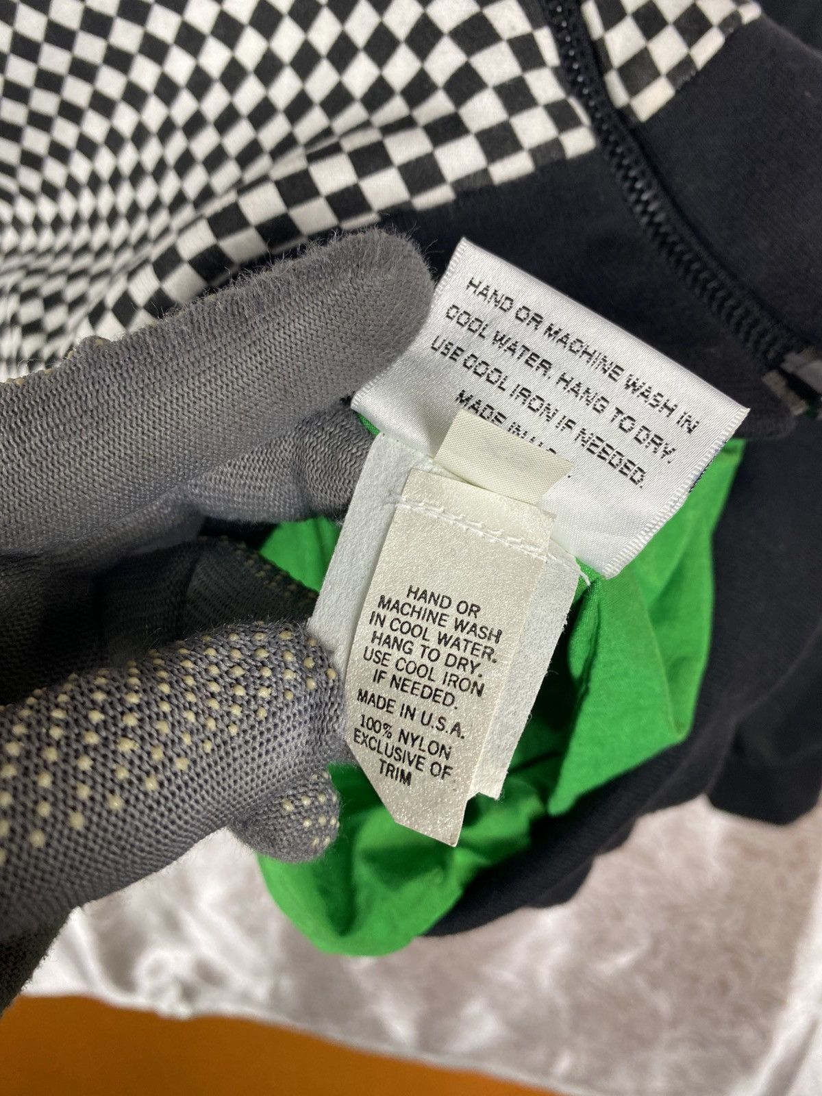 Vintage Vintage Marcia Checkerboard Bomber Black White Graphic Retro Size US XS / EU 42 / 0 - 7 Thumbnail