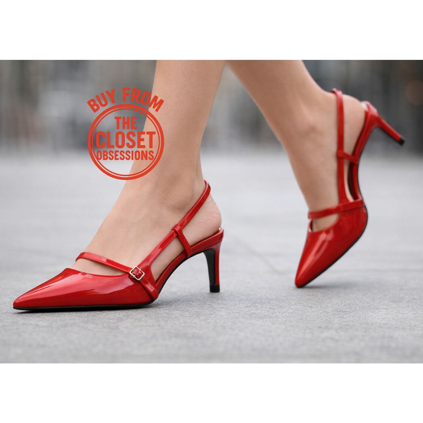 Zara ZARA Red Kitten Heels NWT Size US 7.5 / IT 37.5 - 5 Thumbnail