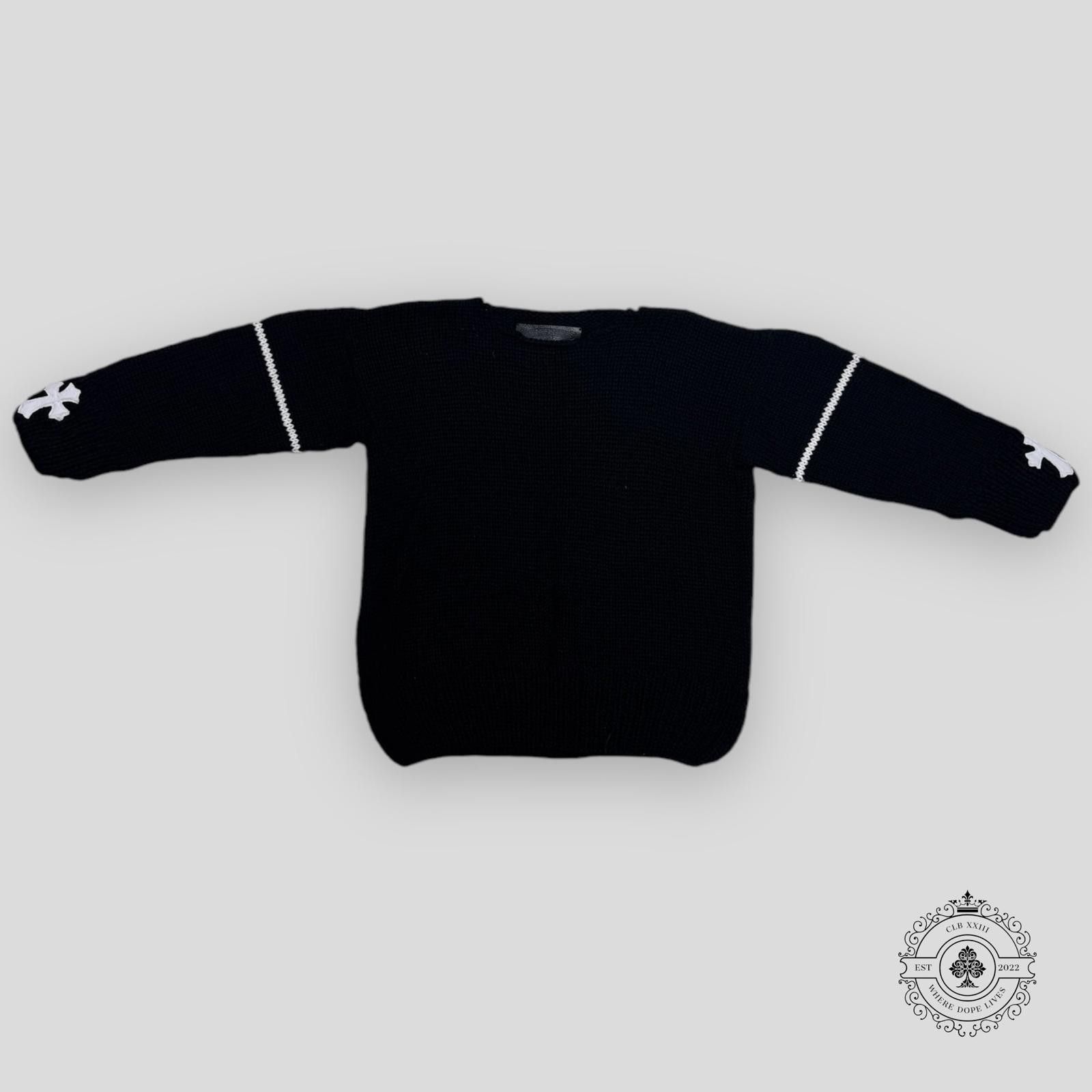 Chrome Hearts Chrome Hearts Cross Patch Knitted Sweater Size ONE SIZE - 1 Thumbnail
