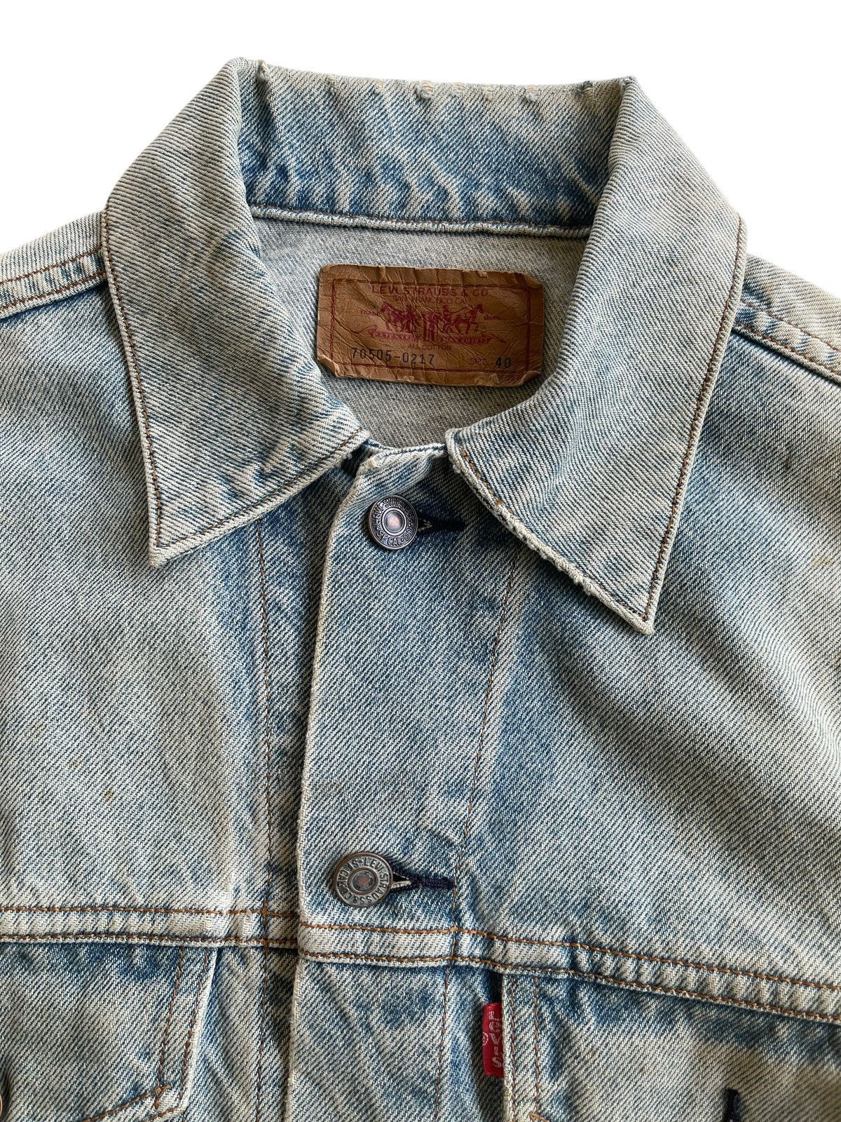 Levi's Vintage Clothing Vintage Levis Distressed Dirty Trucker Denim Jacket Size US M / EU 48-50 / 2 - 5 Thumbnail