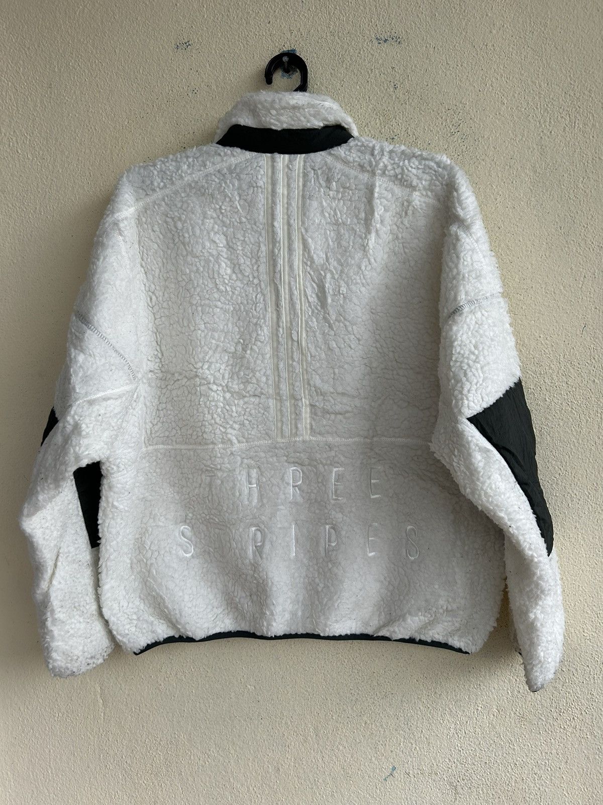 Adidas Adidas Three Stripes Zip Up Sherpa Fleece Size US S / EU 44-46 / 1 - 2 Thumbnail