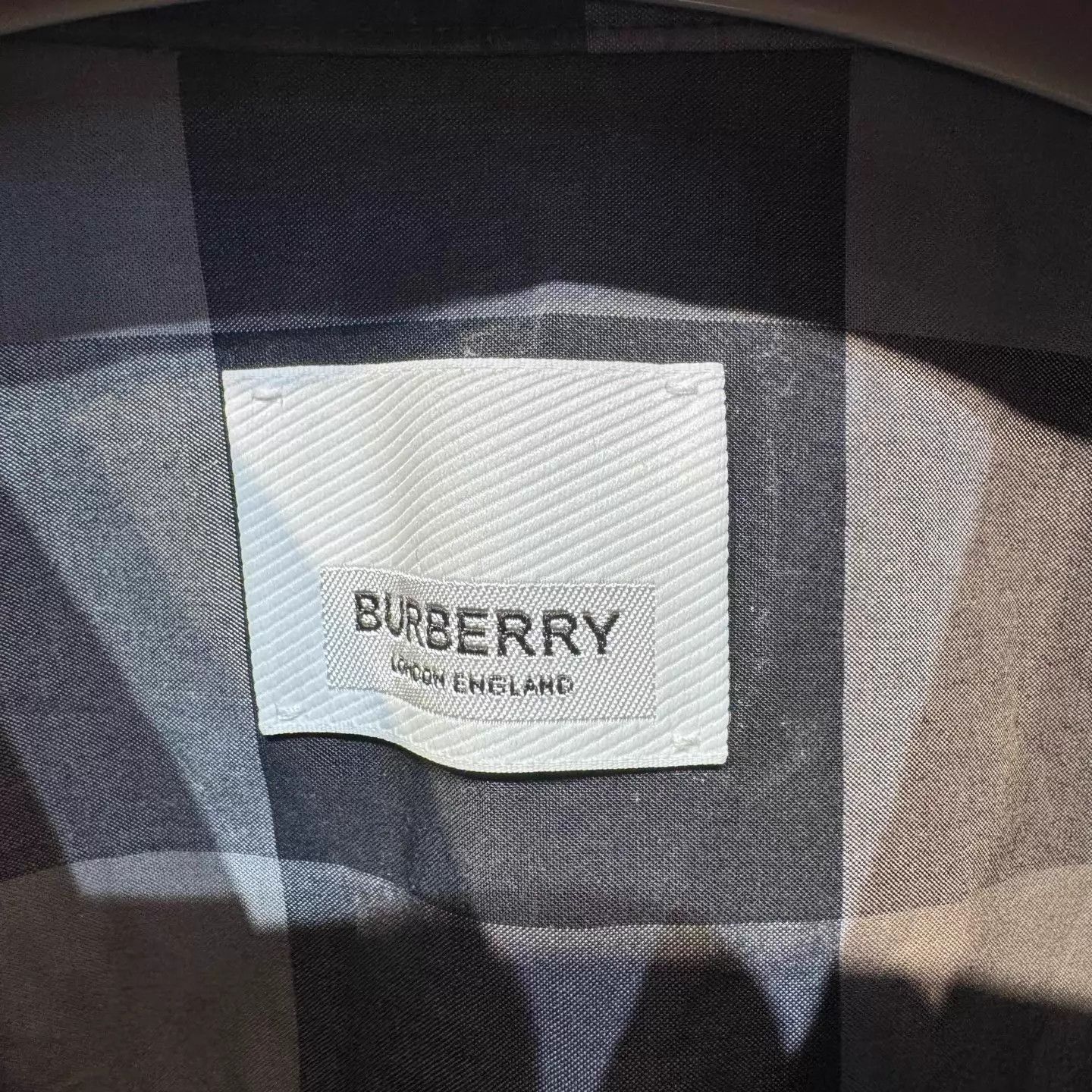 Burberry Burberry gray blue check shirt M 99 new Size US M / EU 48-50 / 2 - 3 Thumbnail