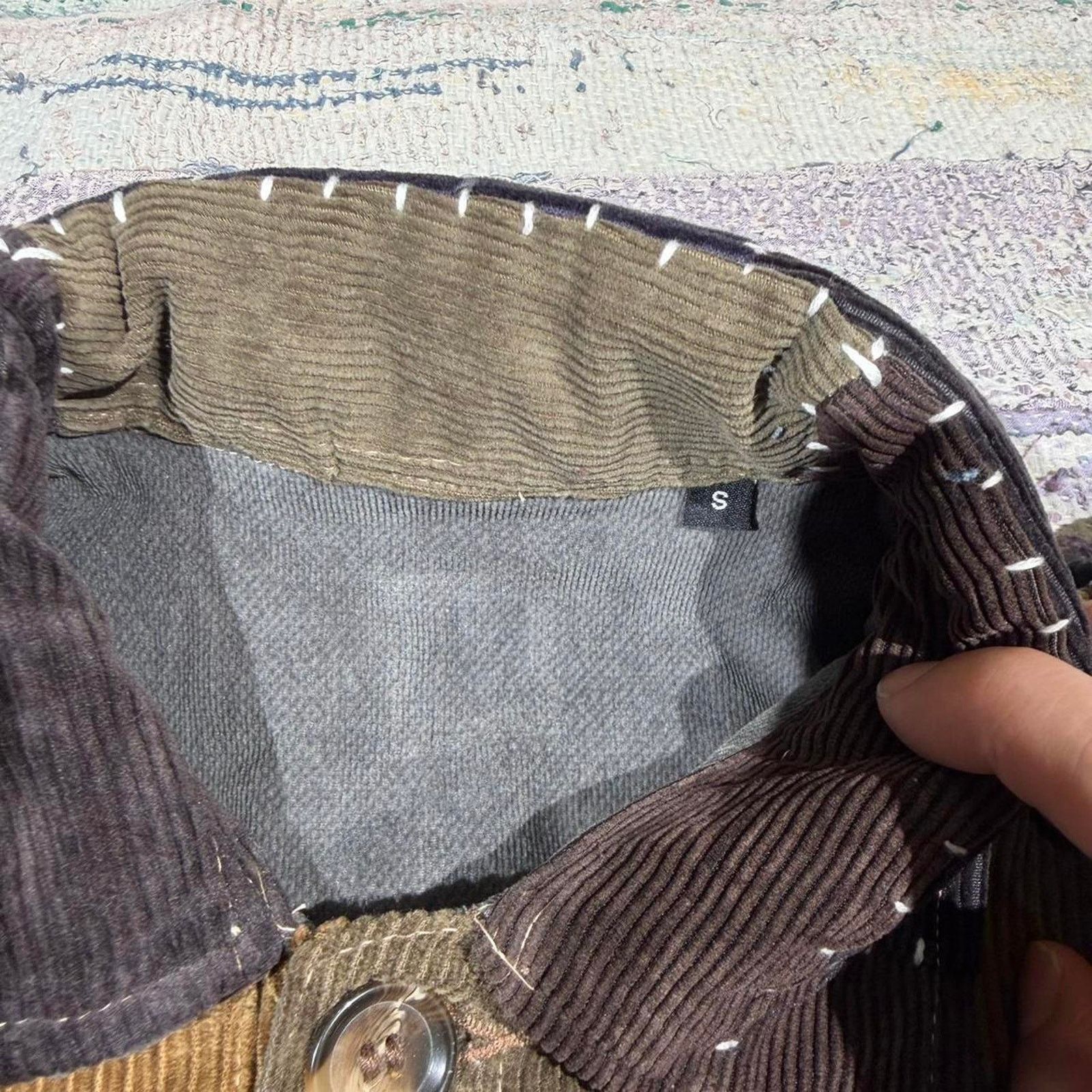 Other Custom patchwork corduroy jacket Small Size US S / EU 44-46 / 1 - 5 Thumbnail