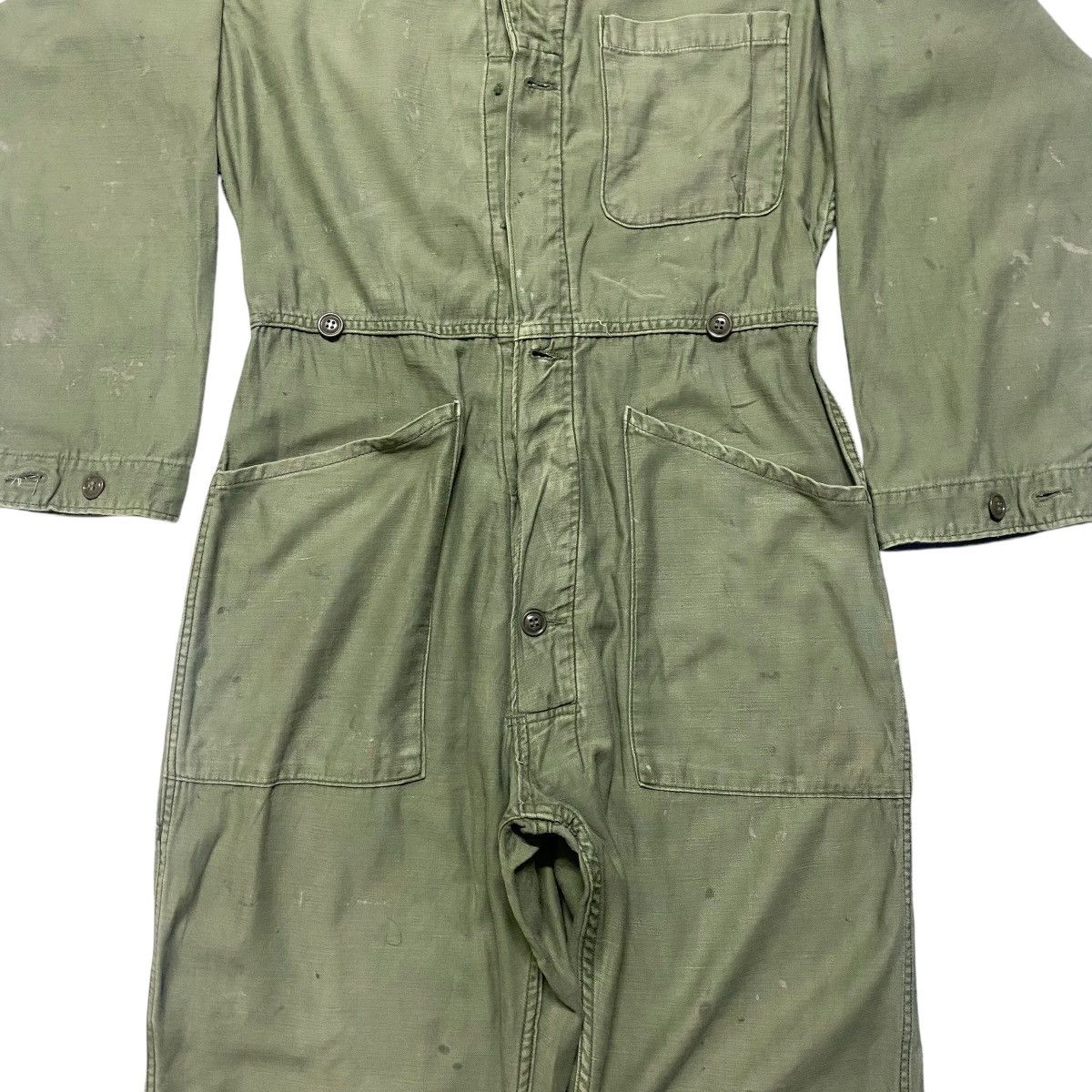 Vintage Vintage Us Army OG-107 Sateen Coveralls Vietnam War Size US 34 / EU 50 - 6 Thumbnail