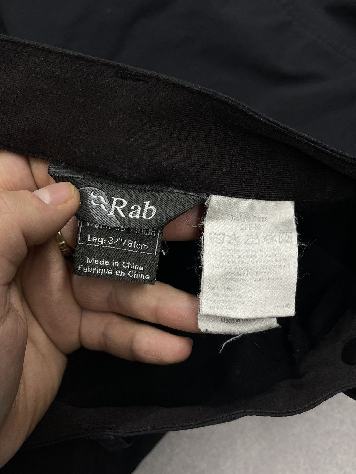 Rab Mens Rab Treklite Pants Full Black Y2K Gorpcore Outdoor Size US 36 / EU 52 - 10 Thumbnail