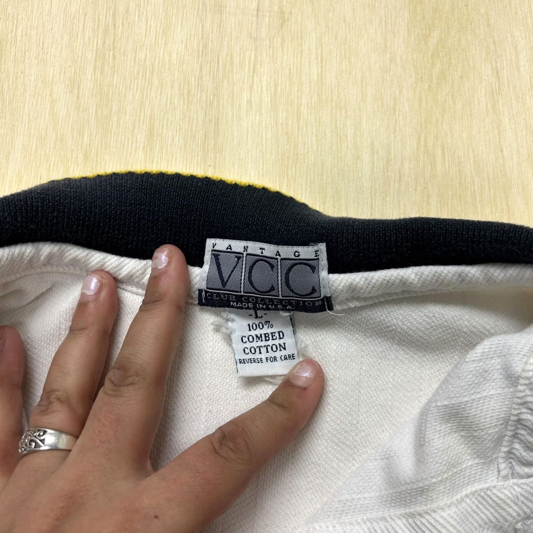 Vintage VINTAGE Vantage Polo Shirt Mens XL White DEWALT Logo Herringbone Made USA Polo Size US XL / EU 56 / 4 - 5 Thumbnail