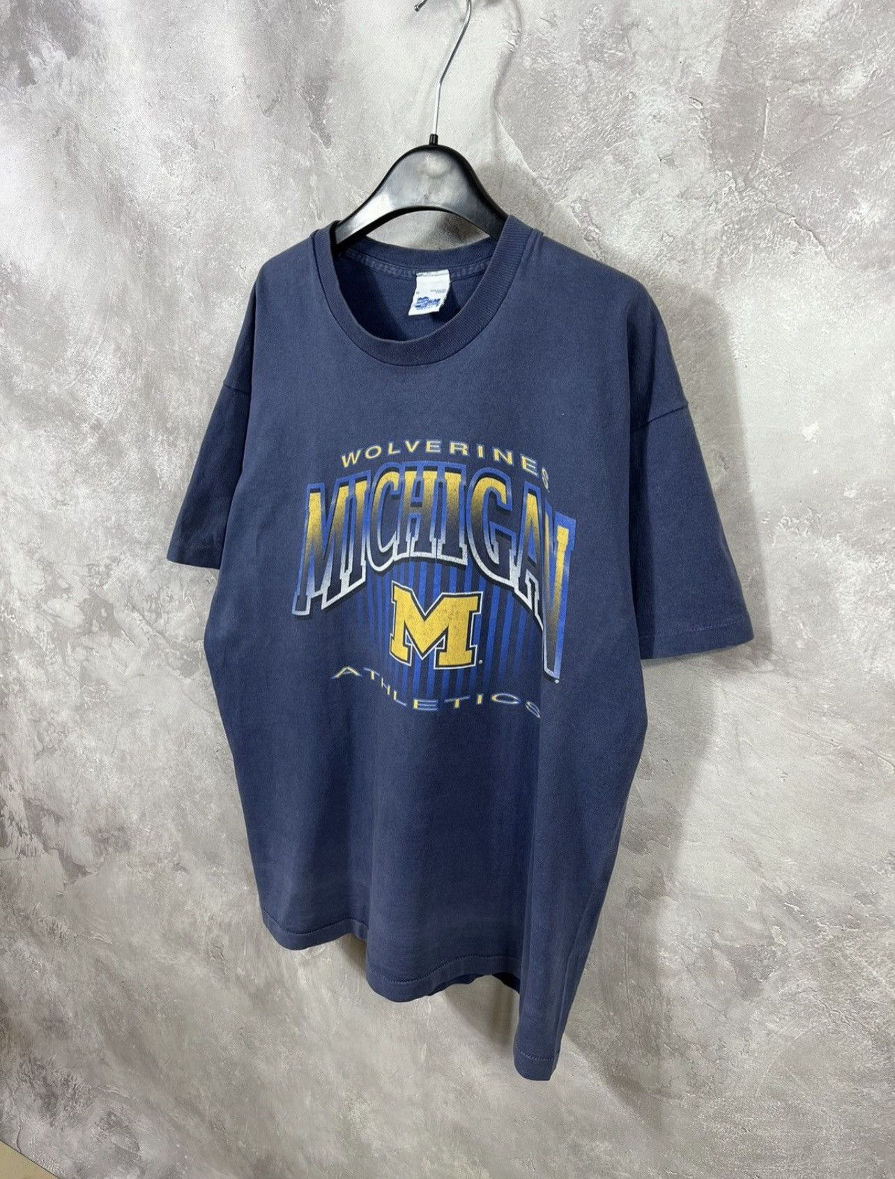 Salem Sportswear Vintage 90s Salem x Wolverines Michigan Single Stitch Tee Size US XL / EU 56 / 4 - 2 Thumbnail