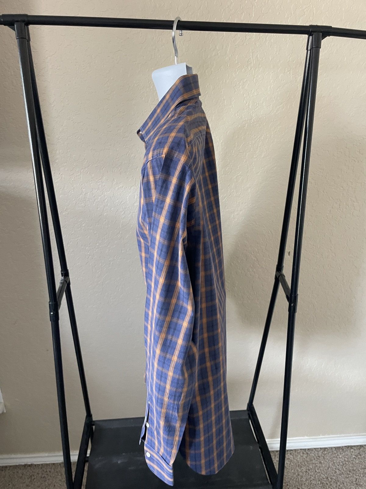 Isaia Plaid Dress shirt 16.5 x36 Size US L / EU 52-54 / 3 - 3 Thumbnail