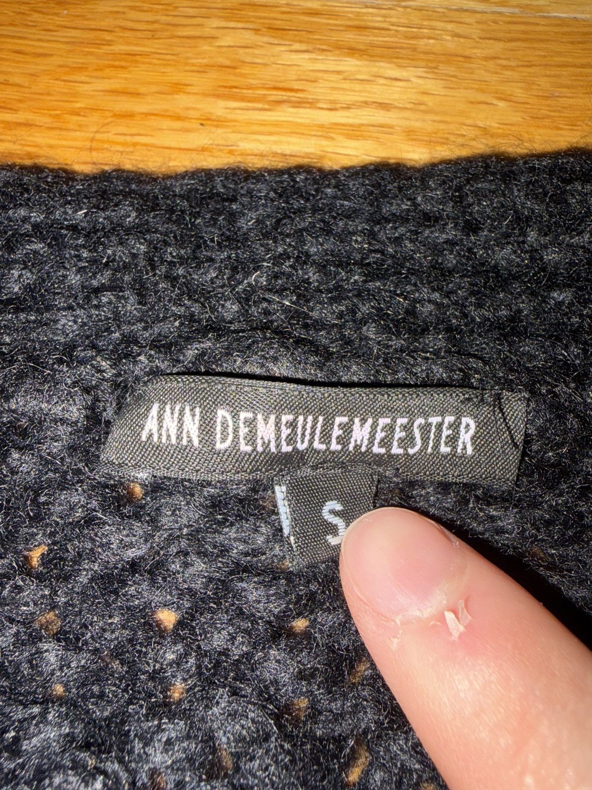 Ann Demeulemeester Black FW19 Runway Detachable Sleeves Oversized Alpaca Knit Size US S / EU 44-46 / 1 - 5 Thumbnail