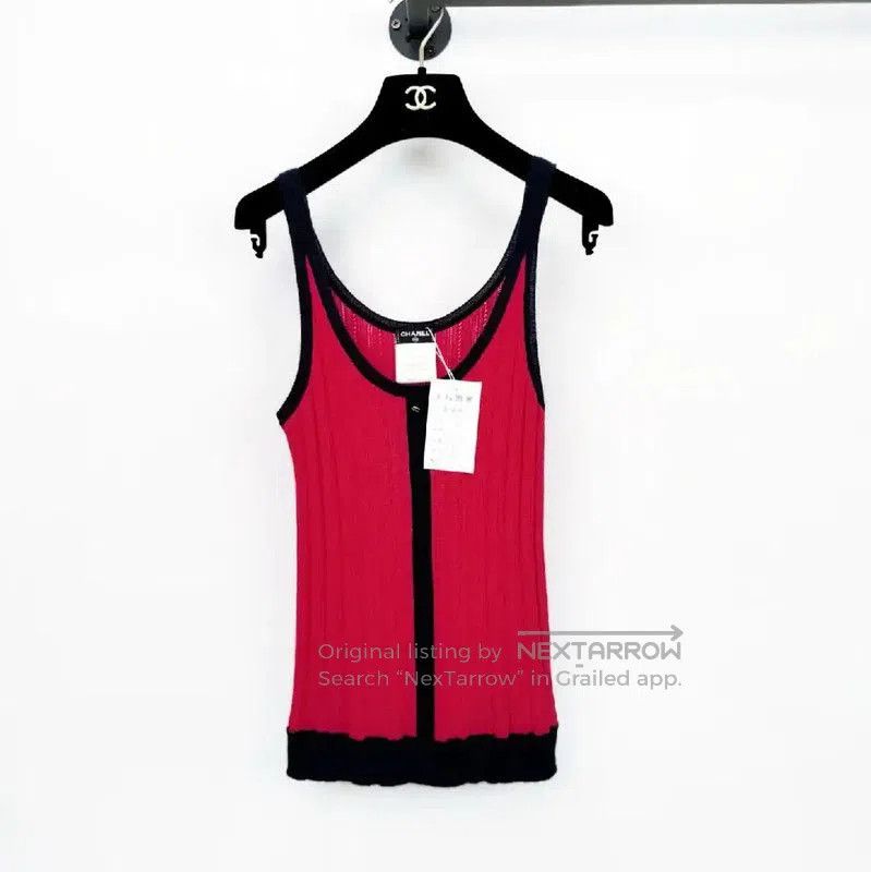 Chanel Chanel Red Summer Short Sleeve T-Shirt . Size M / US 6-8 / IT 42-44 - 1 Thumbnail