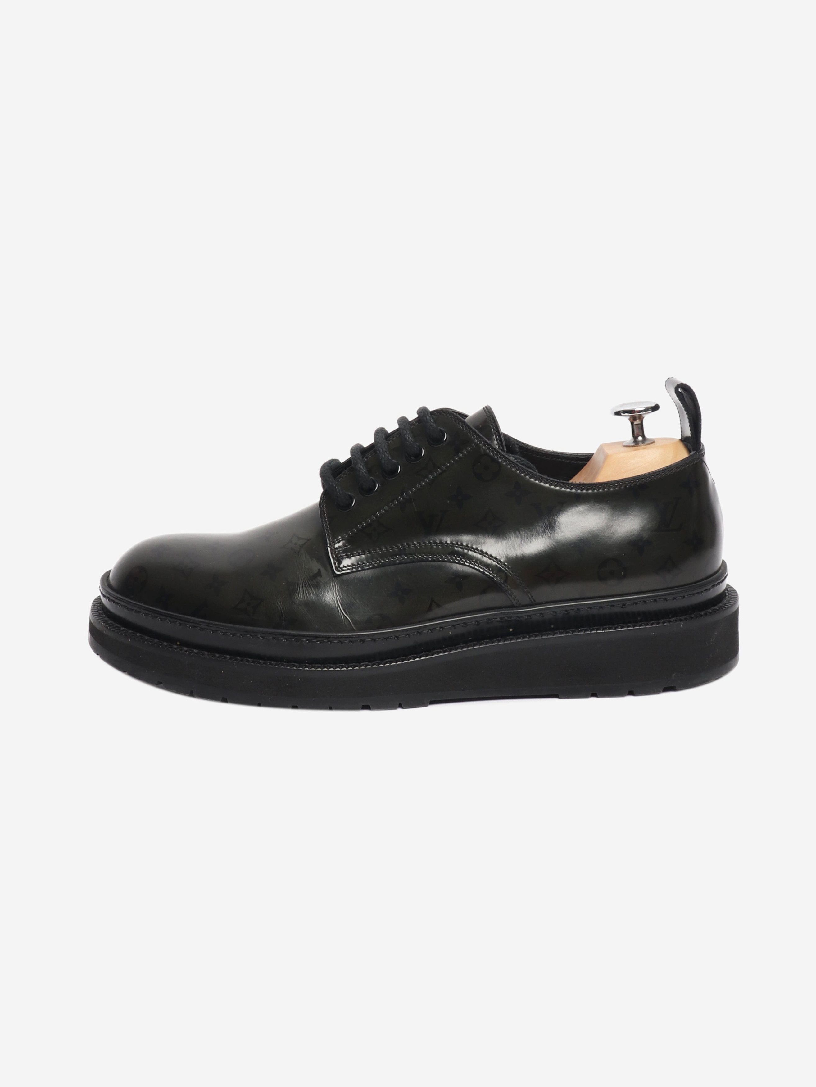 Louis Vuitton Green Monogram lace-up shoes - UK 7.5 Size US 10 / IT 40 - 1 Thumbnail